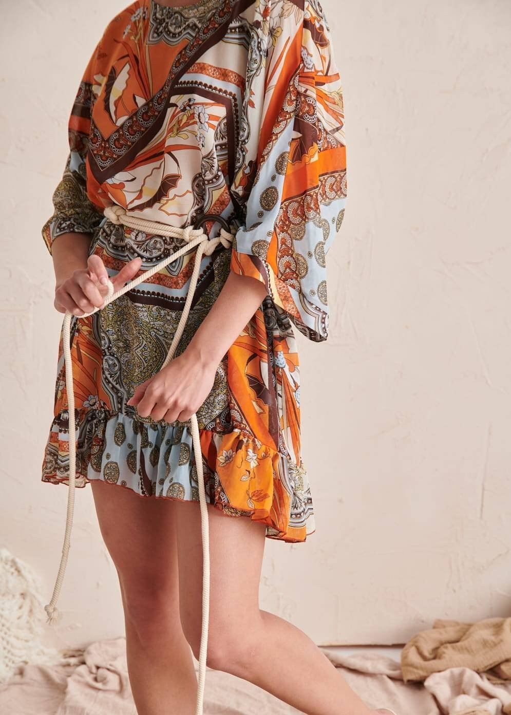 Tunic multicolored Blue Shadow axp0827. R00
