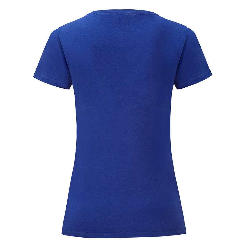 Blue Iconic women's t-shirt in combed cotton Fruit of the Loom