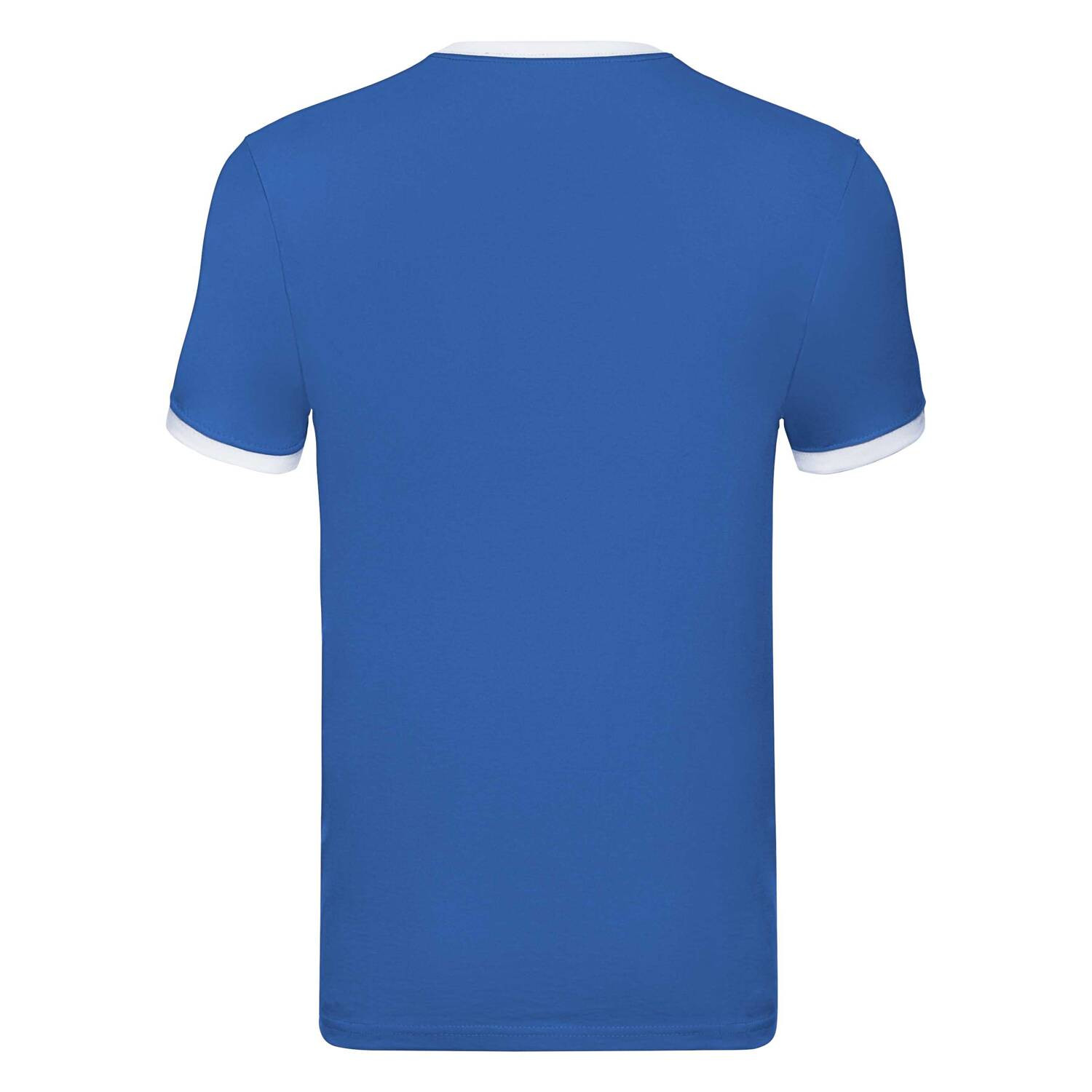 Ringer Fruit of the Loom Blue T-shirt
