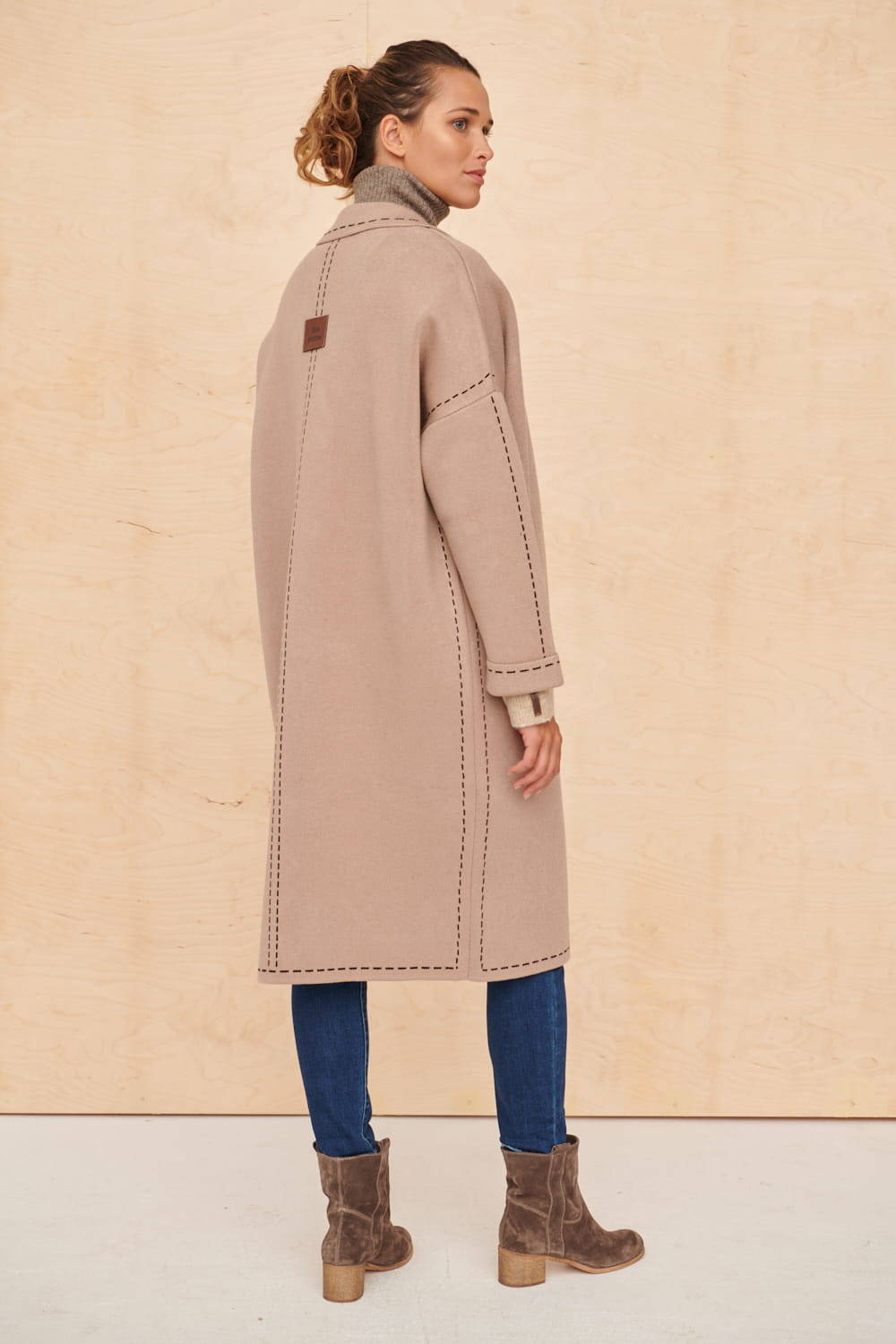 Blue Shadow latte coat cxp0898. S80