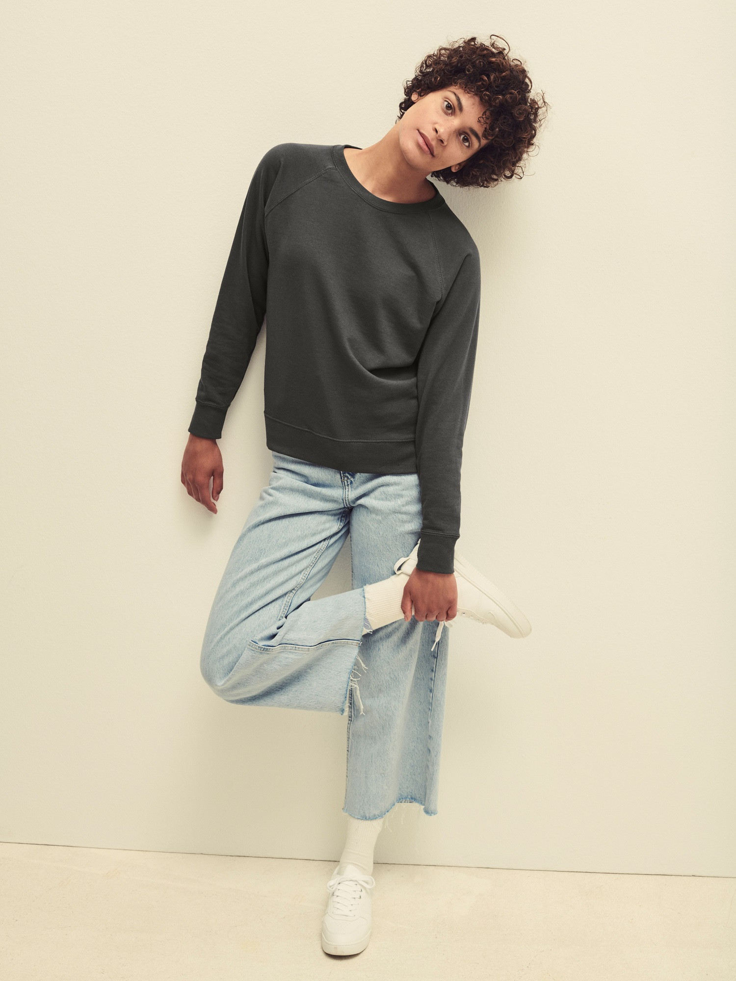 Gray sweatshirt classic light Fruit of the Loom