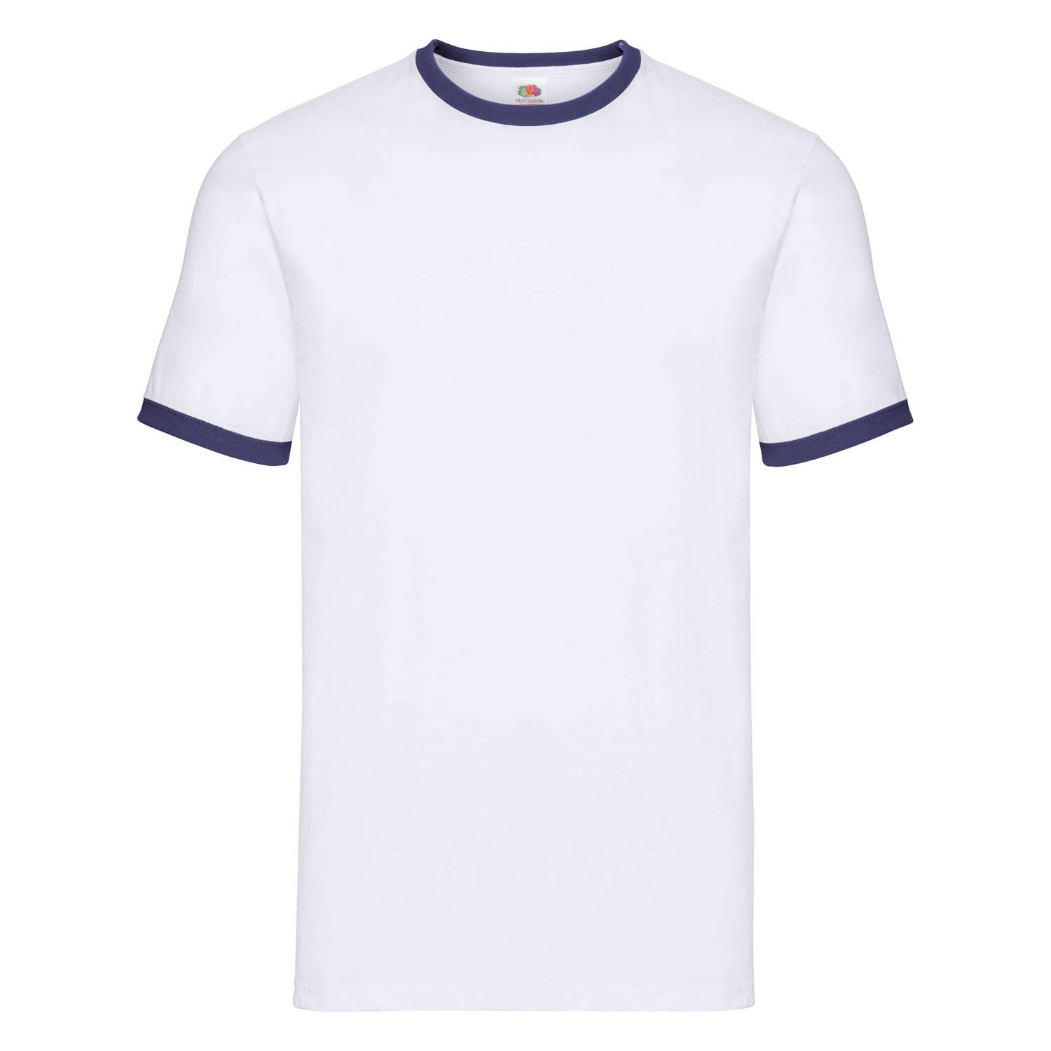 White T-shirt Ringer Fruit of the Loom