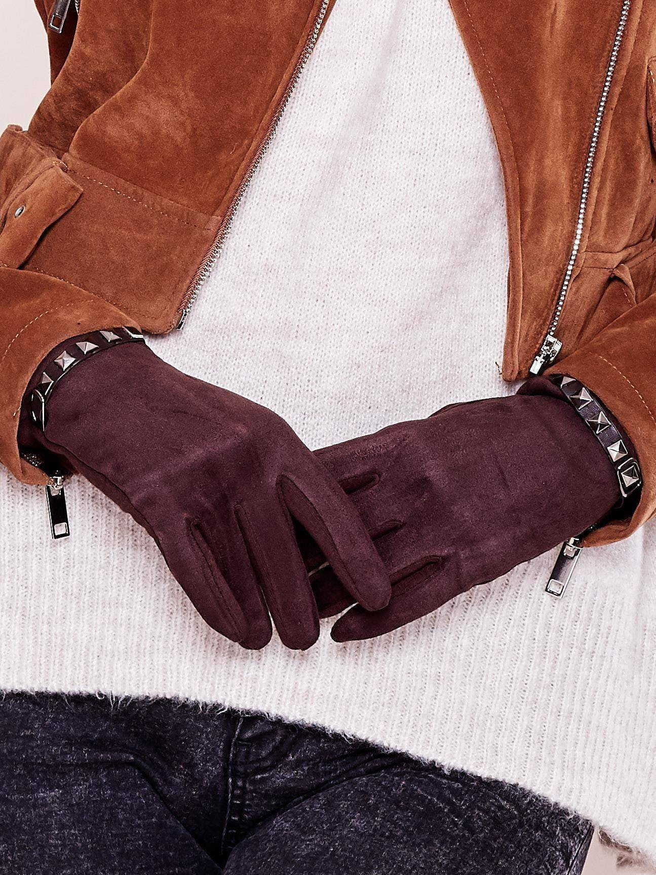 Brown gloves Yups bx4217. R19