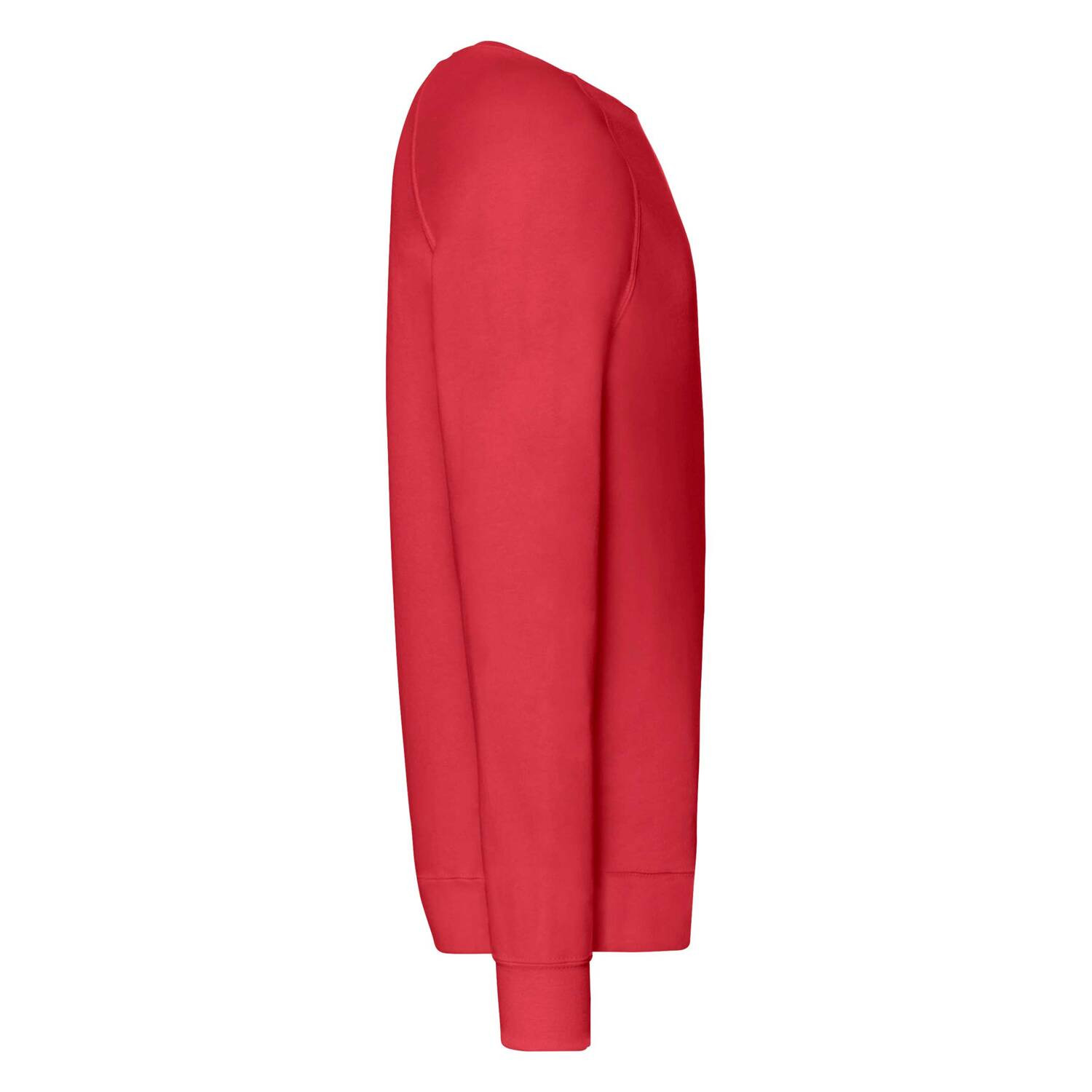 Czerwona bluza męska Lightweight Raglan Sweat Fruit of the Loom