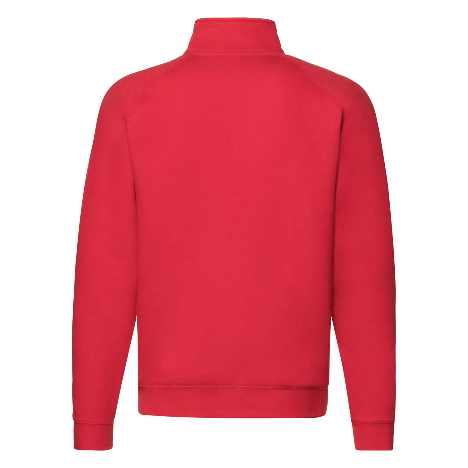 Červený pánsky sveter na zips Fruit of the Loom