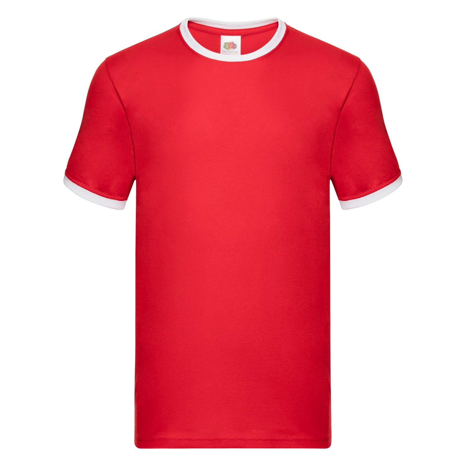 Men's red t-shirt Ringer Fruit of the Loom