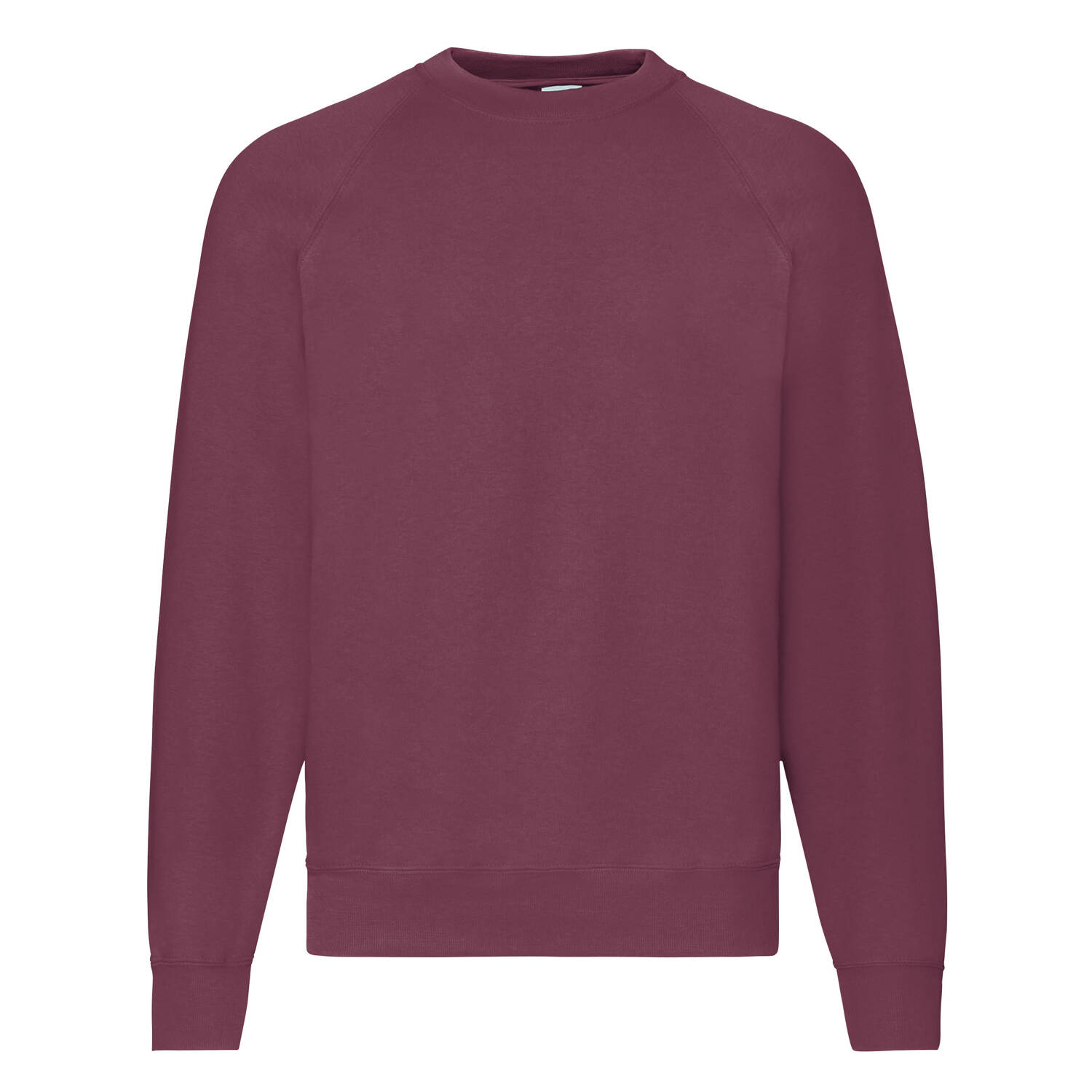 Burgundowa bluza męska Raglan Sweat Fruit of the Loom