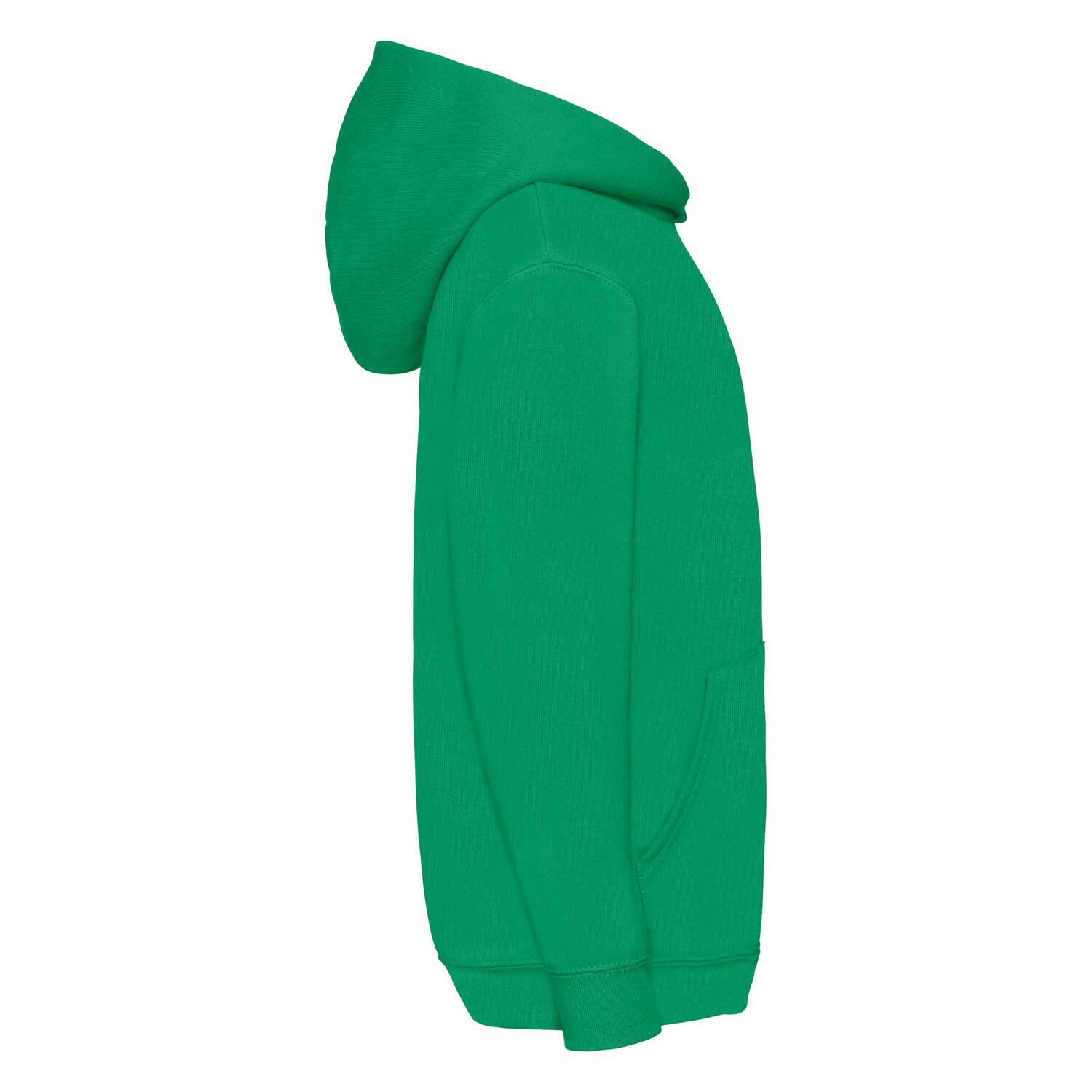 Green children's sweatshirt Classic kangaroo Fruit of the Loom
