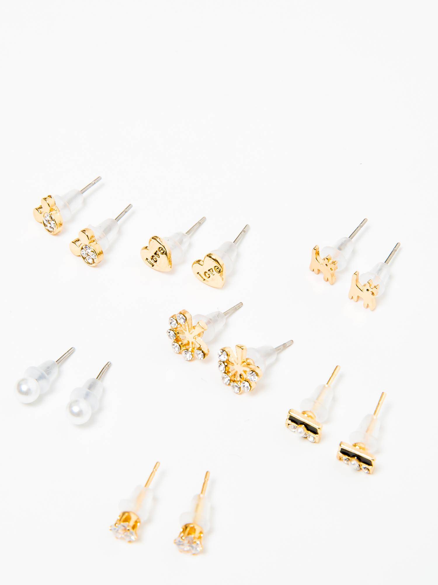 Gold earrings Yups dbi0440. R06