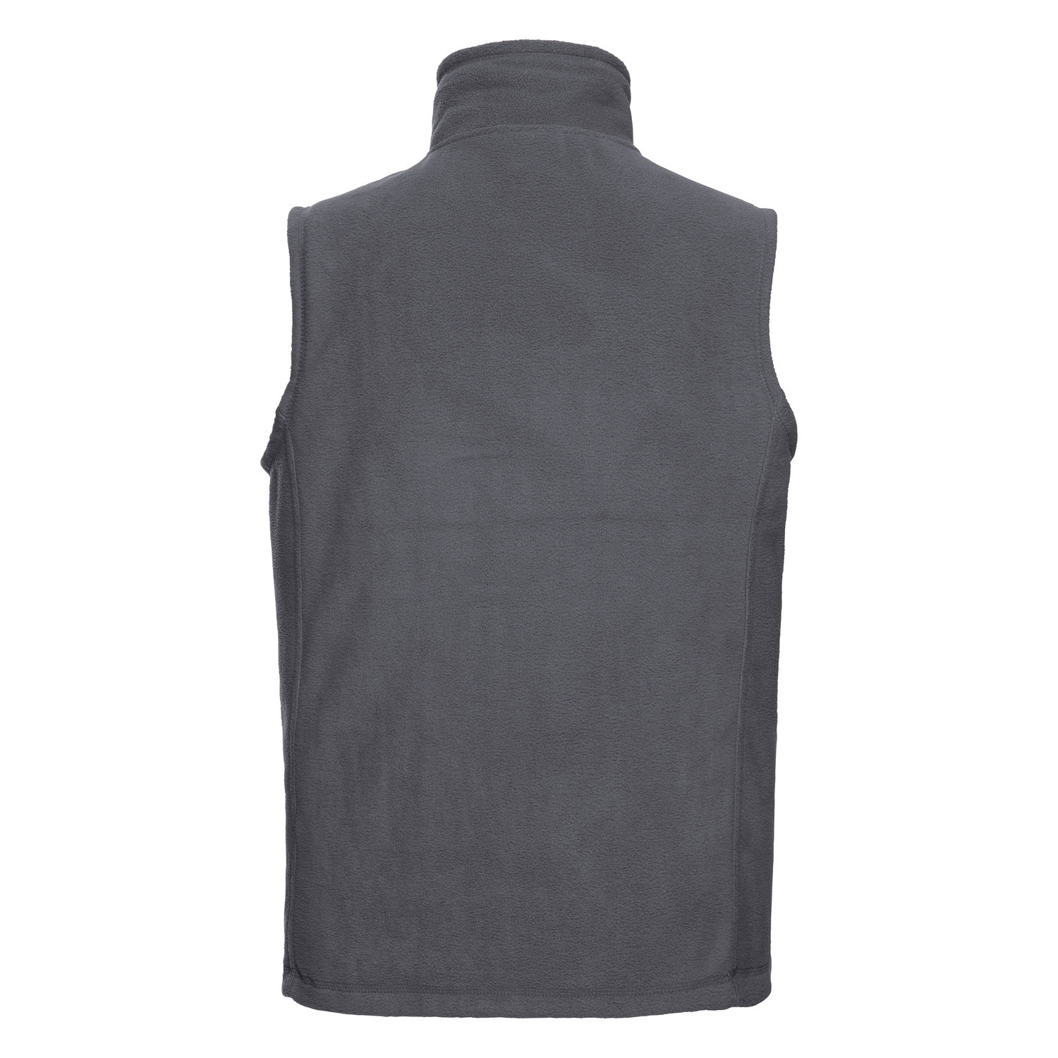 Men&#039;s grey fleece vest pill-free fleece Russell