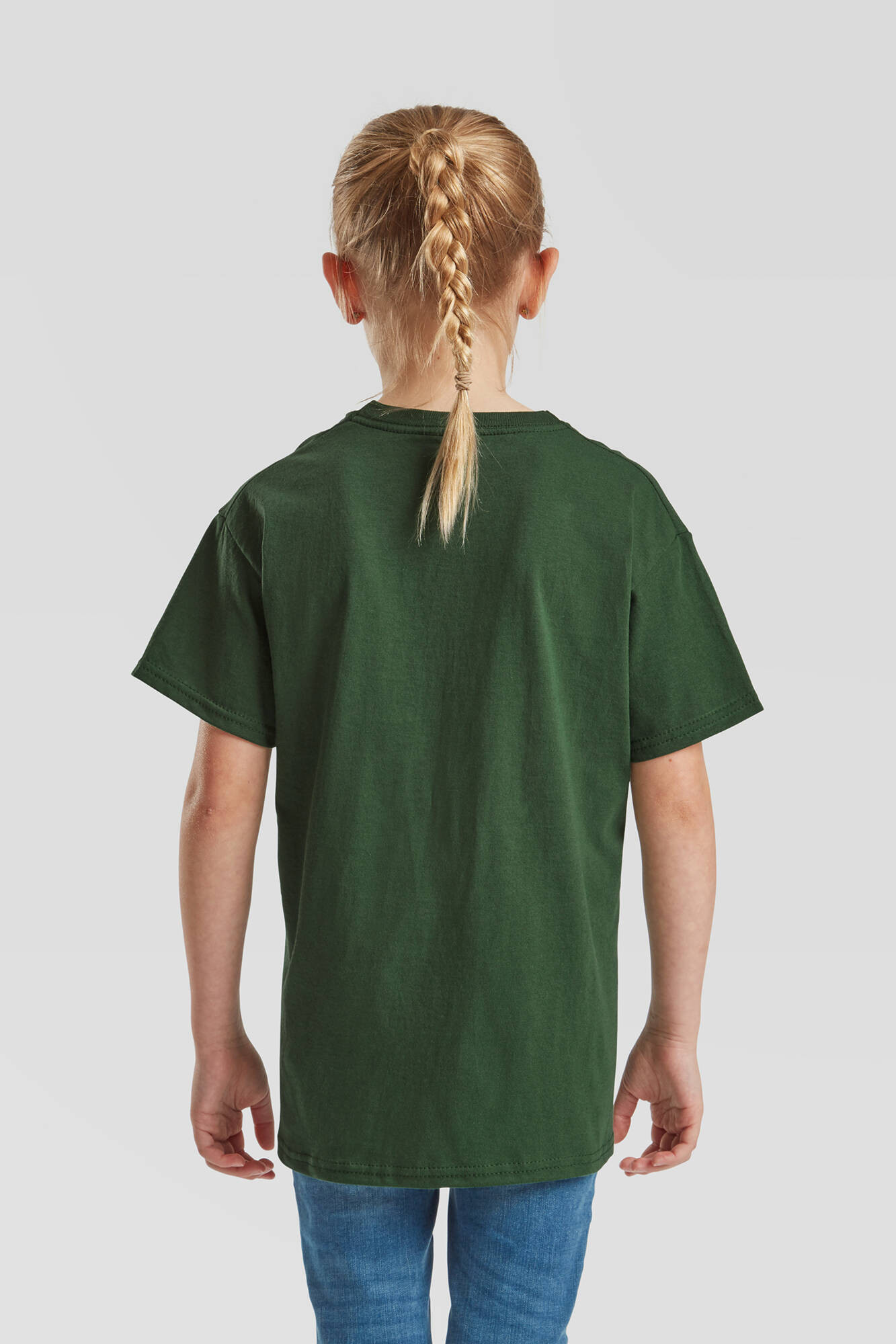 Green T-shirt for Children Original Fruit of the Loom