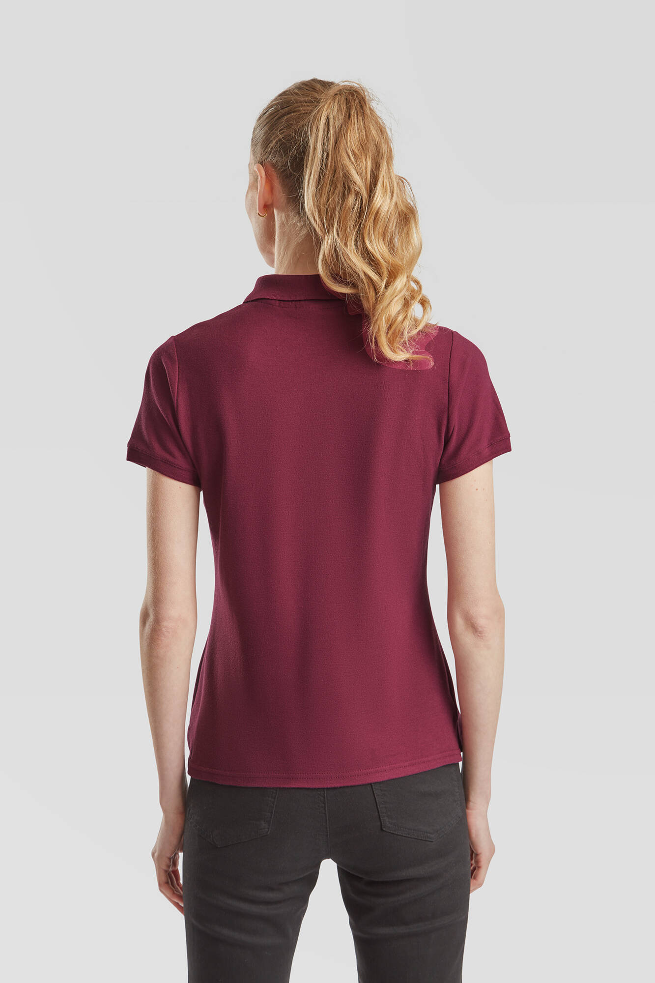 Burgundy Polo Fruit of the Loom