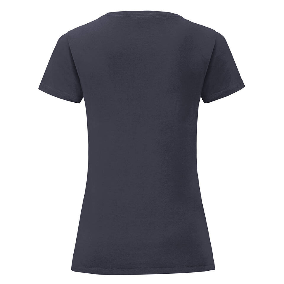 Navy blue Iconic women's t-shirt in combed cotton Fruit of the Loom