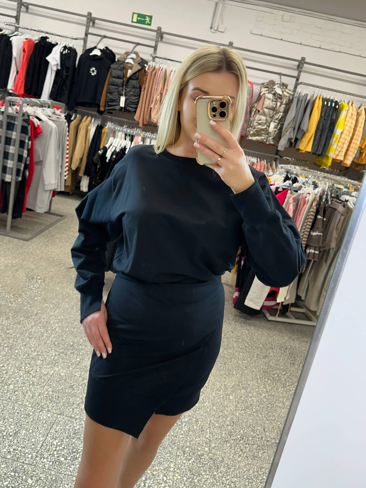 Black sweatshirt dress By o la la