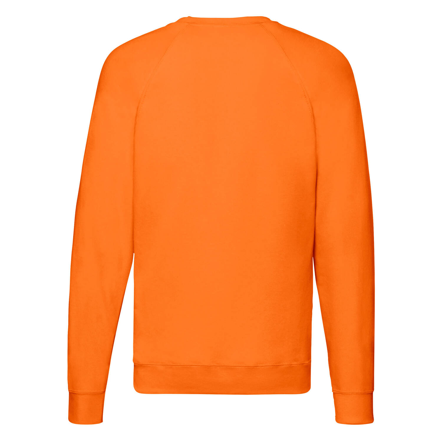 Orange Men's Sweatshirt Lightweight Raglan Sweat Fruit of the Loom