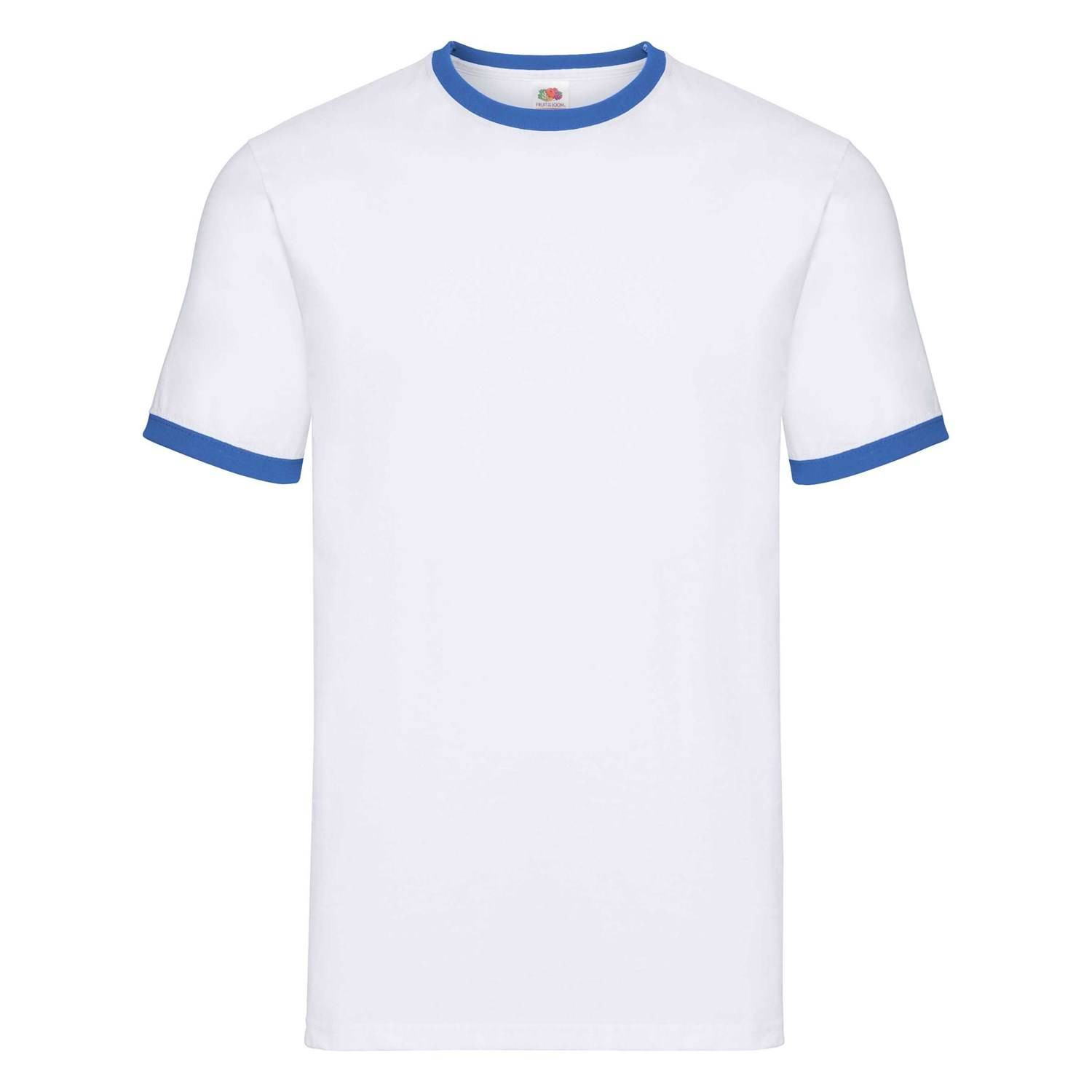 White T-shirt Ringer Fruit of the Loom