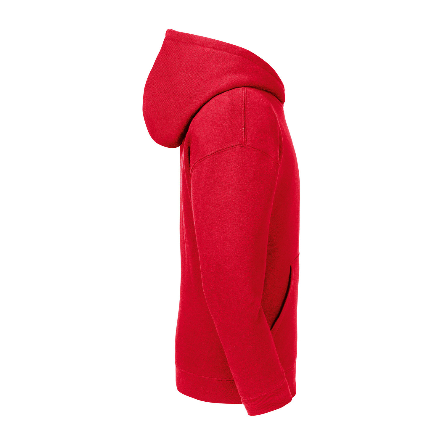 Red Authentic Russell Hooded Sweatshirt for Children