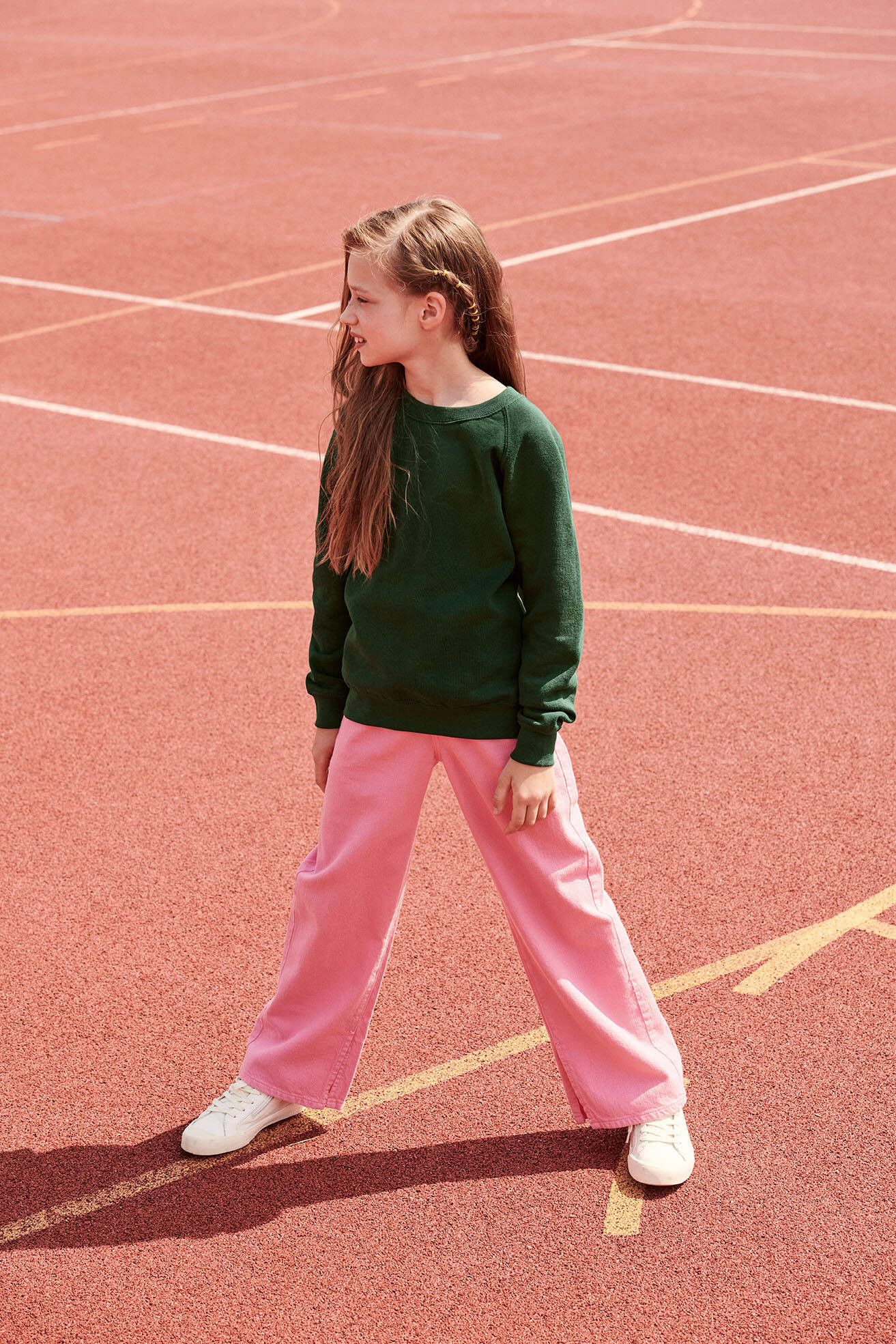 Zielona bluza dziecięca Raglan Sweat Fruit of the Loom