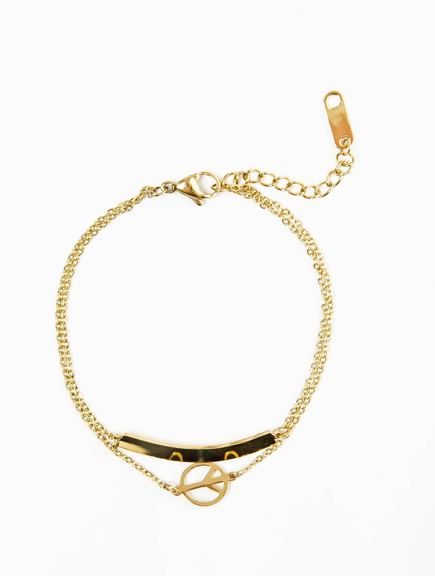 Levně Gold plated bracelet Yups dbi0471. R06