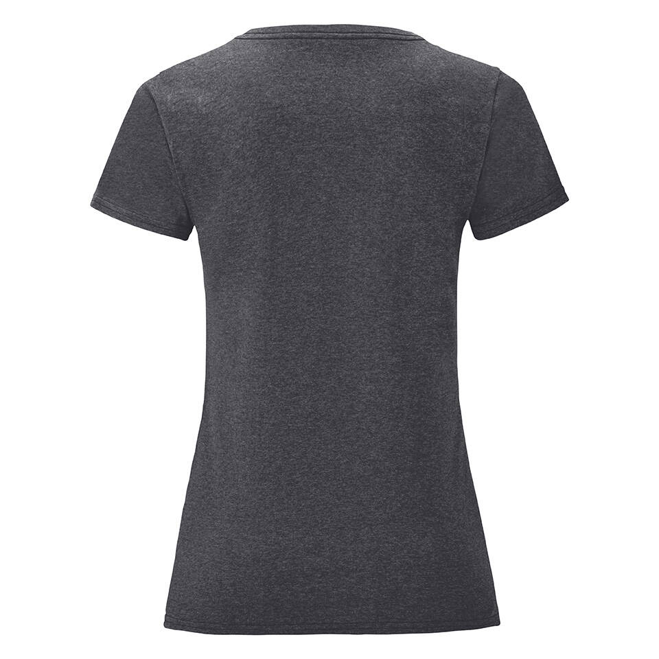 Iconic Grey Women's T-shirt in combed cotton Fruit of the Loom