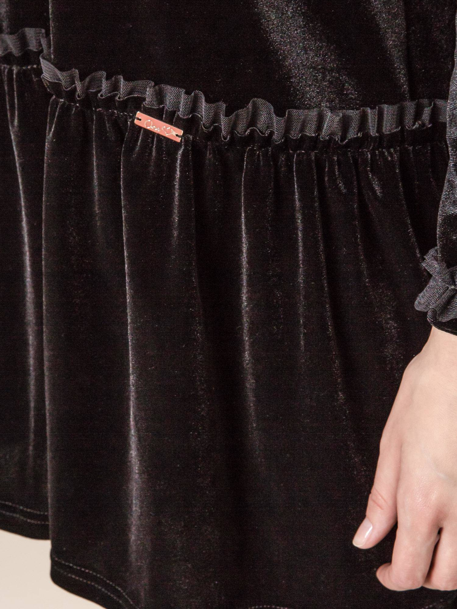 DRESS ONE IN SOFT VELVET BLACK