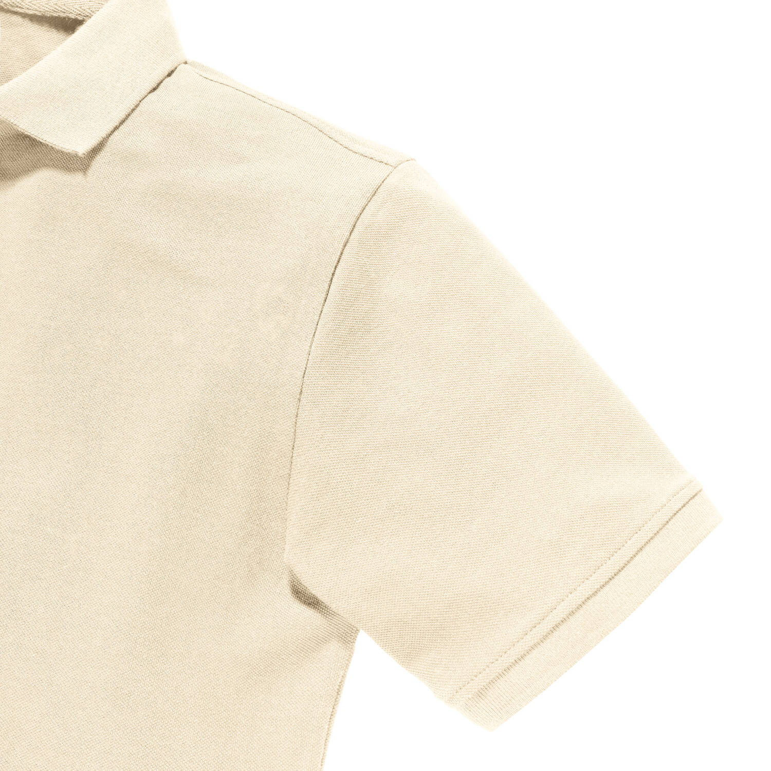 Beige Men's Polo Shirt Pure Organic Russell