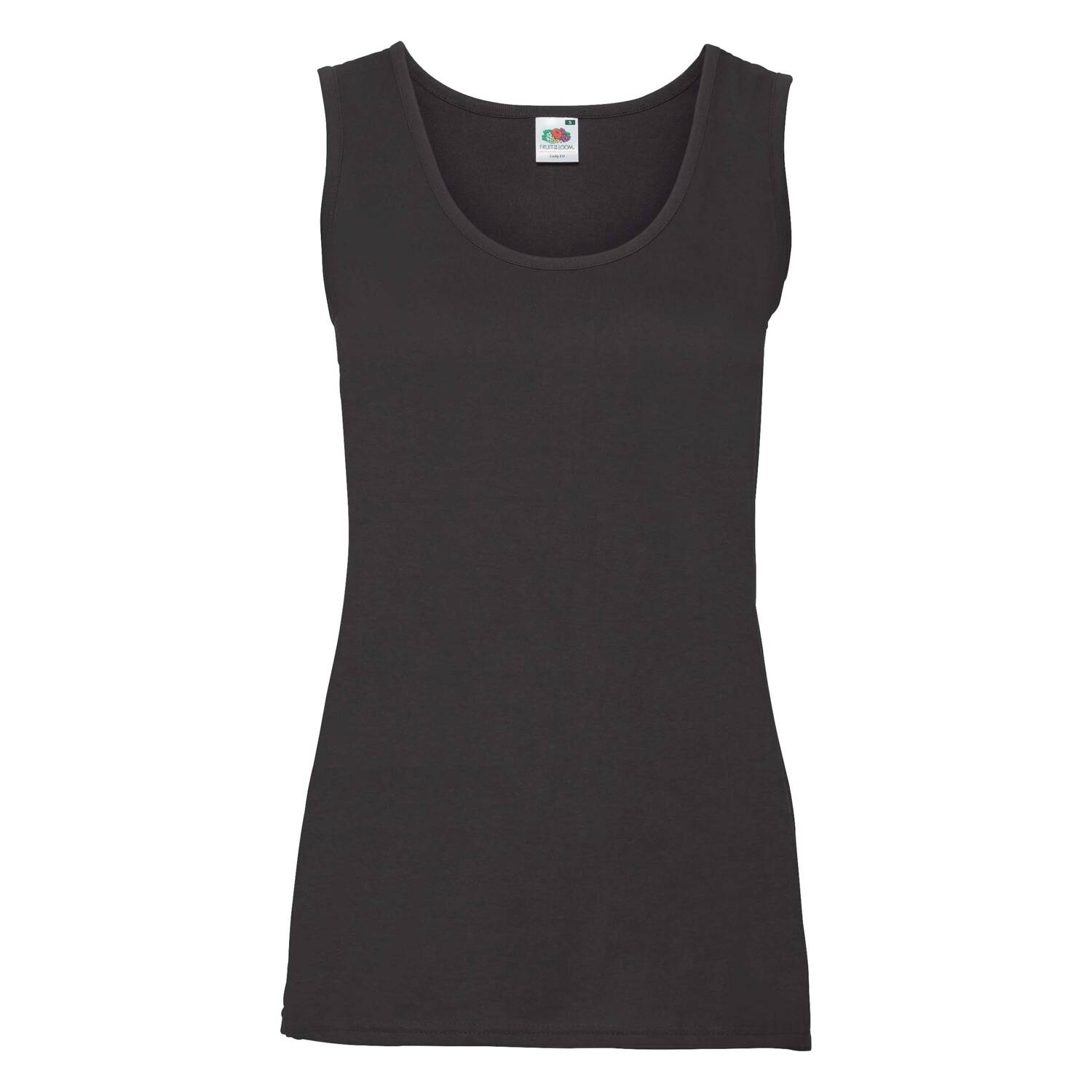 Czarna koszulka damska Valueweight Vest Fruit of the Loom