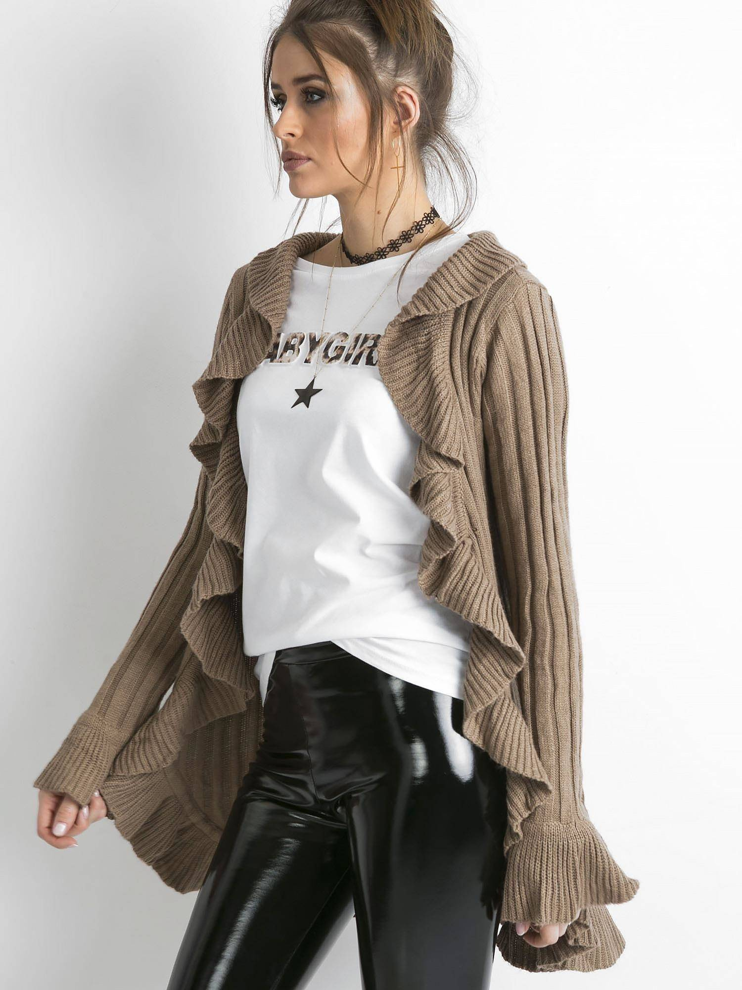 Brown cardigan Yups cmu0503. R41