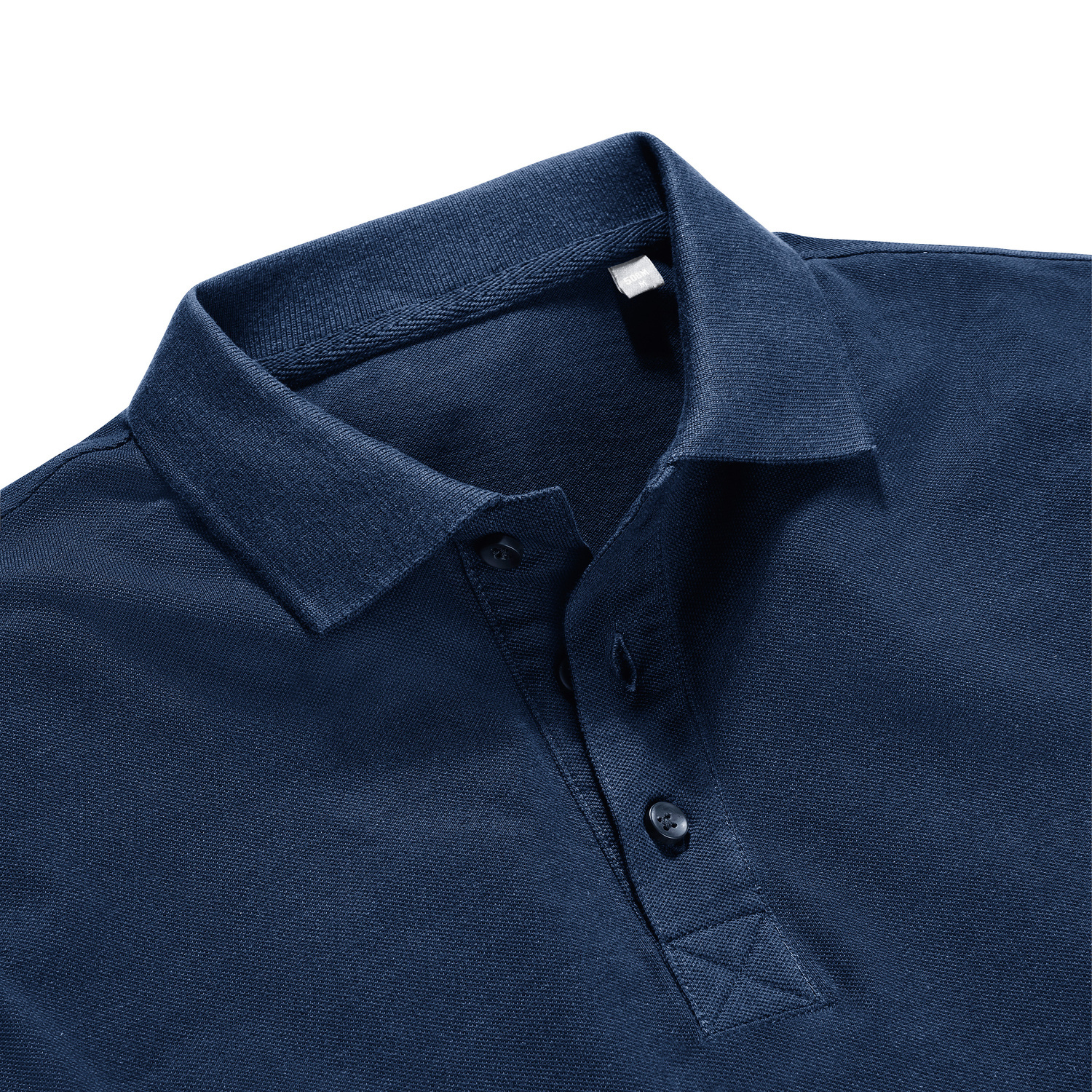 Navy blue men's polo shirt Pure Organic Russell