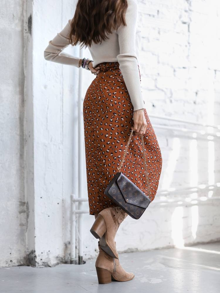Brown skirt Cocomore cmgSP1076.brown