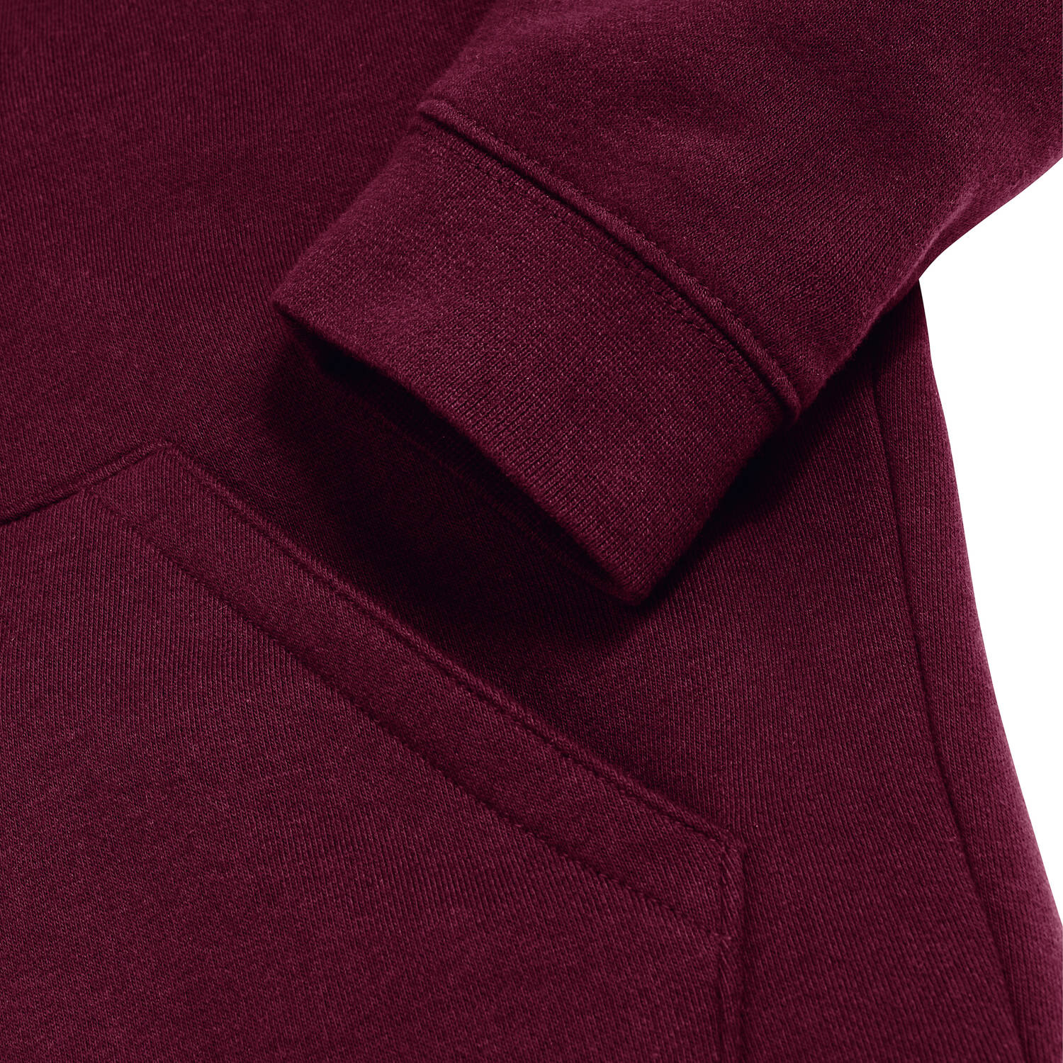 Burgundy children&#039;s hoodie Authentic Russell