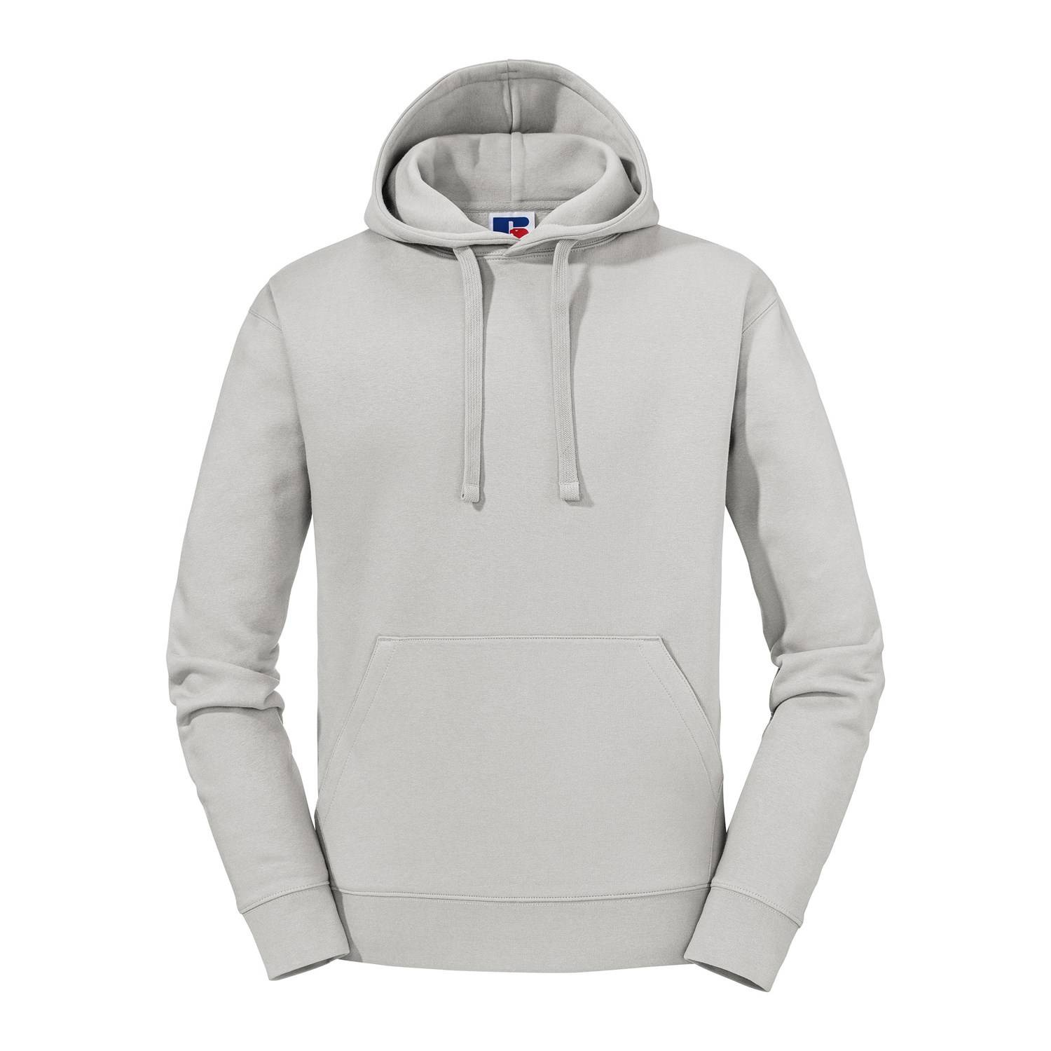 Light grey men's hoodie Authentic Russell