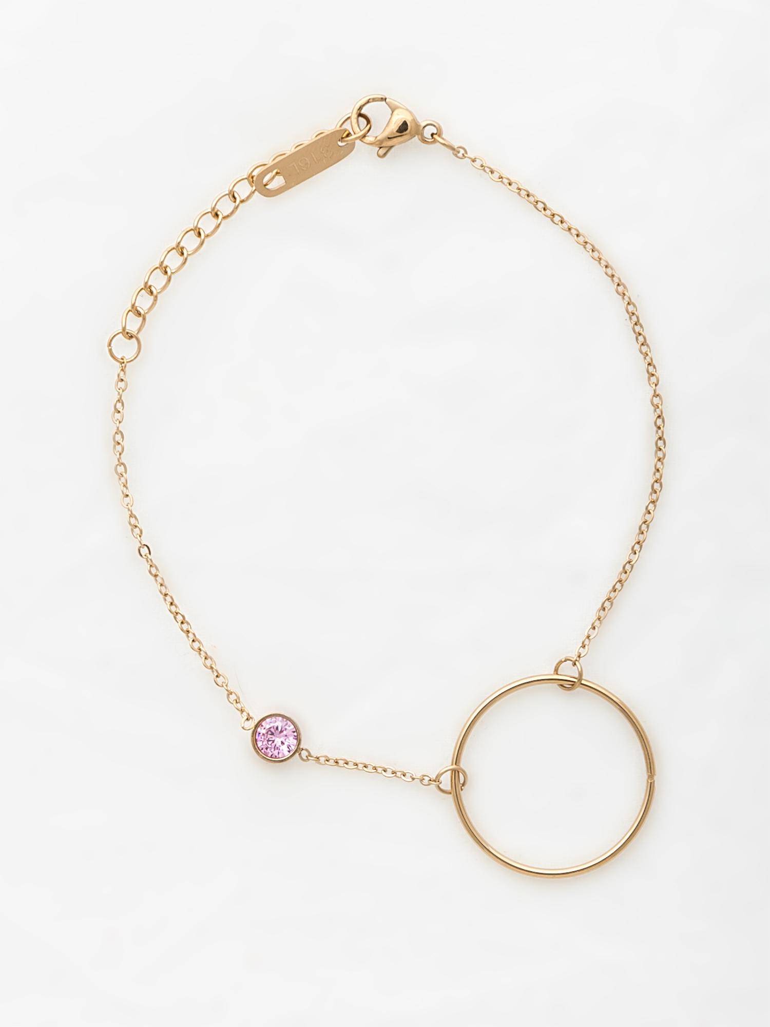 Celebrity Bracelet with Circle Pendant