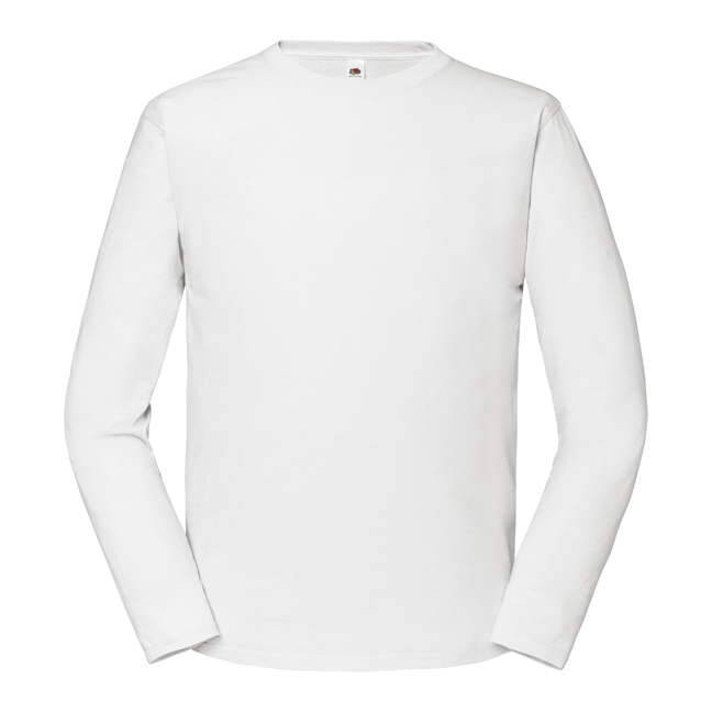 White Men's T-shirt Iconic 195 Ringspun Premium Fruit of the Loom