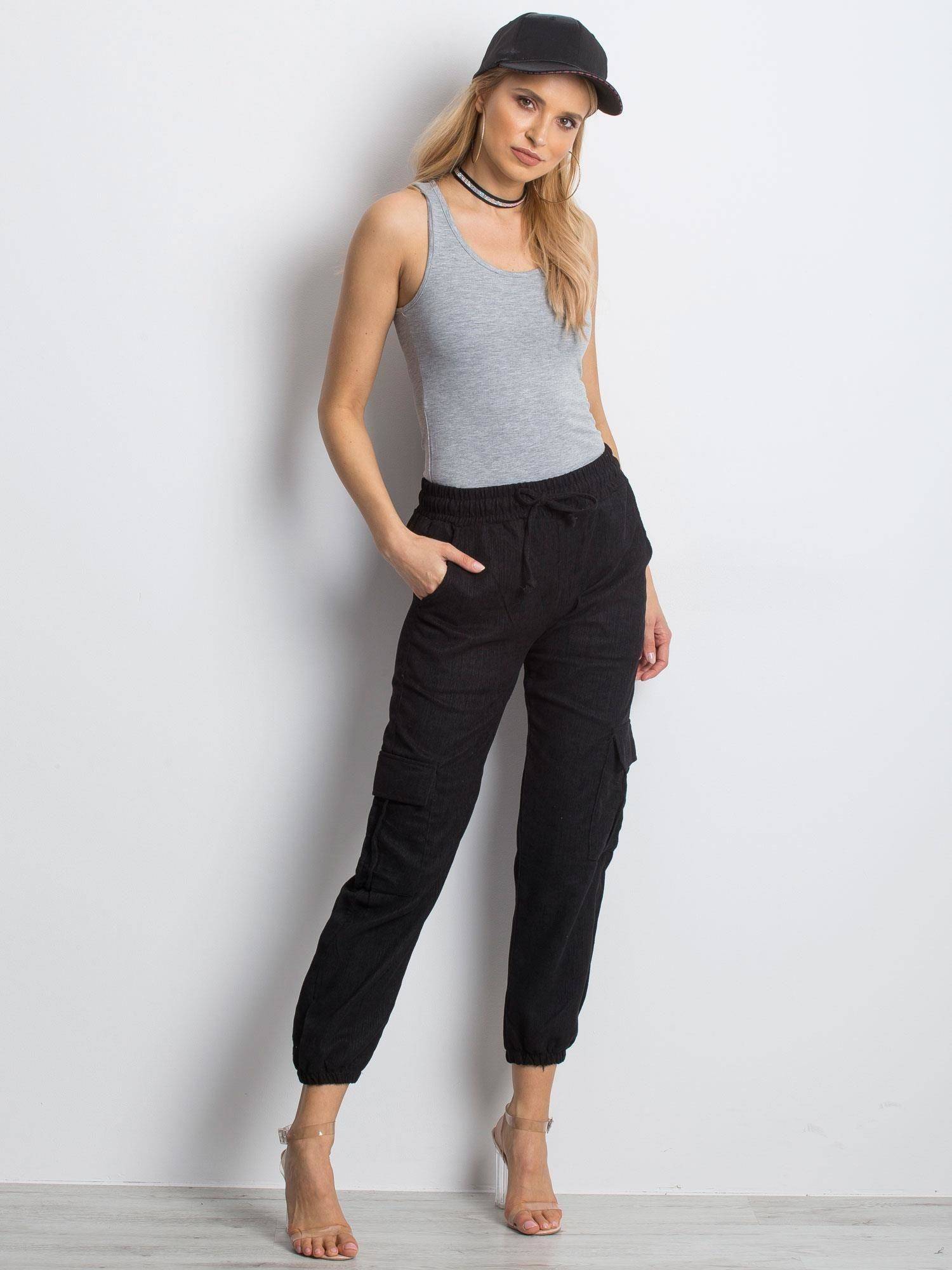 Blouse basic boxer shorts melange light gray