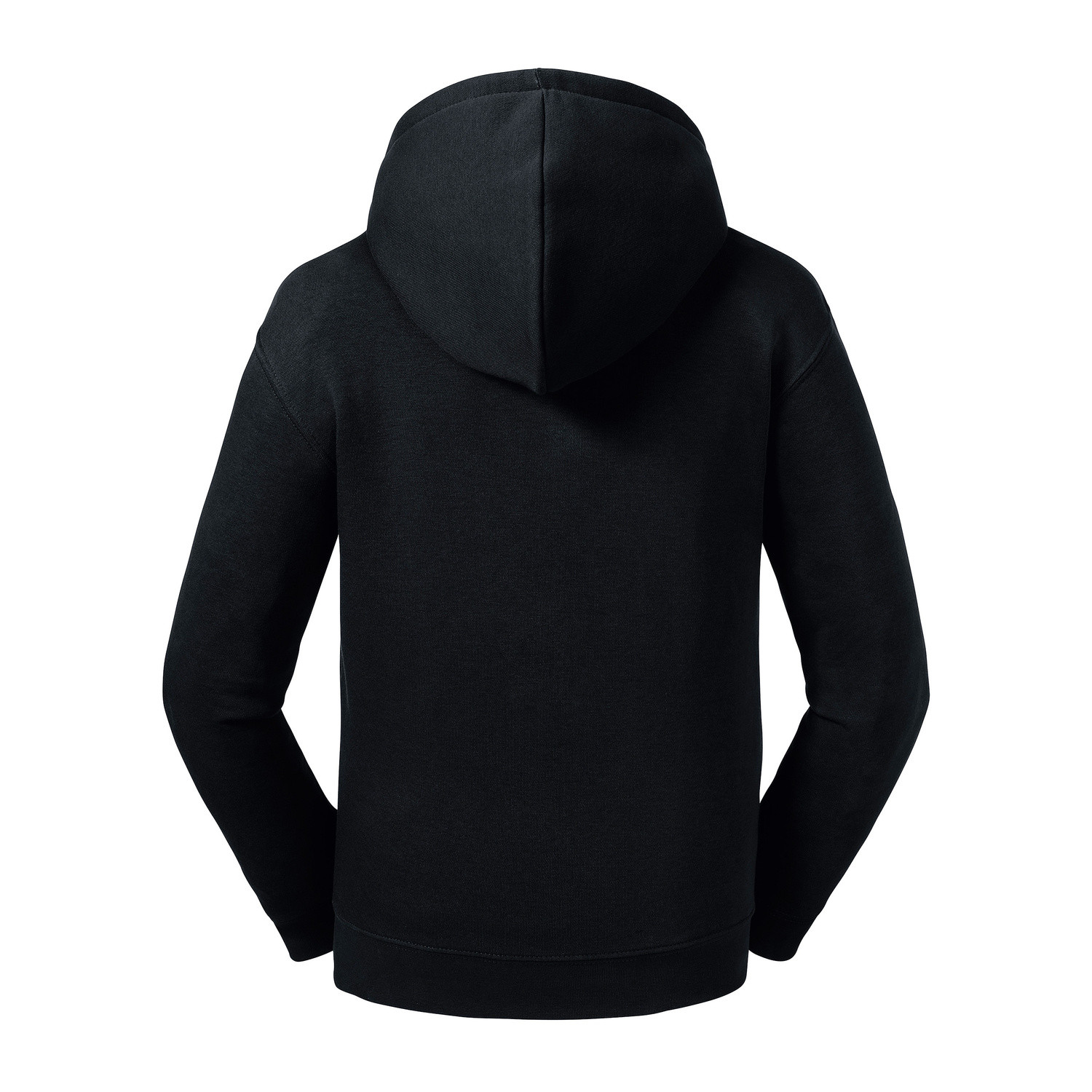 Black children&#039;s sweatshirt with hood and zipper Authentic Russell