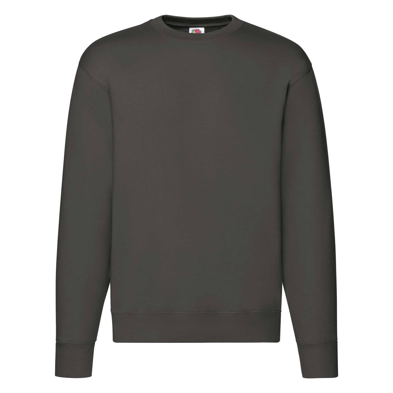 Dark Grey Men&#039;s Sweatshirt Set-in Sweat Fruit of the Loom