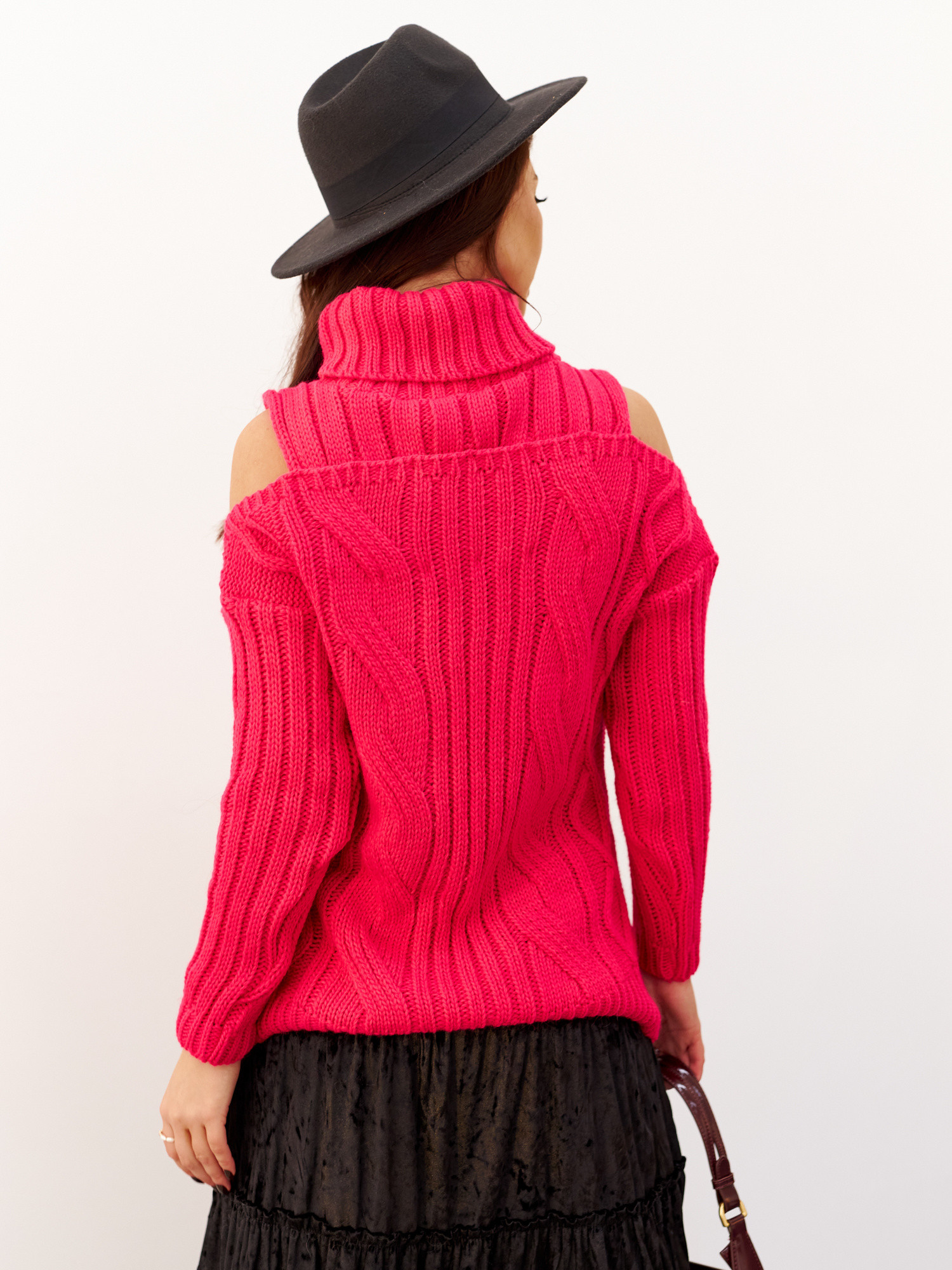 Sweater amaranth By la la cxp1176.amaranth