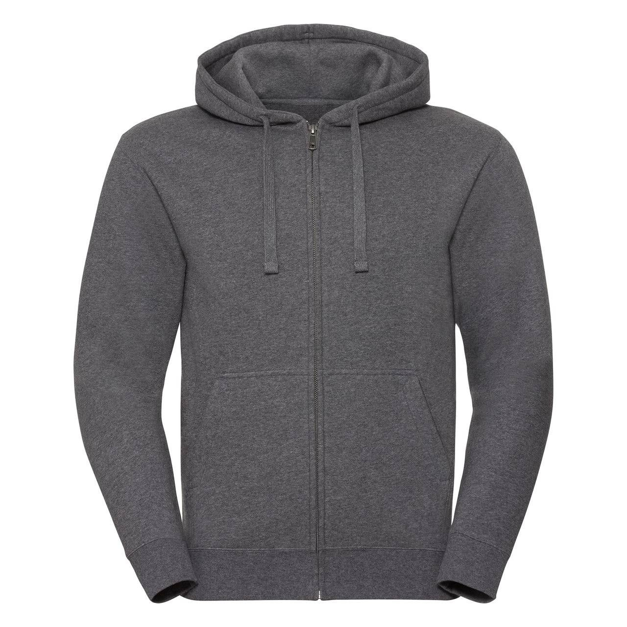 Men&#039;s Authentic Melange Zipped Hooded Sweat Russell