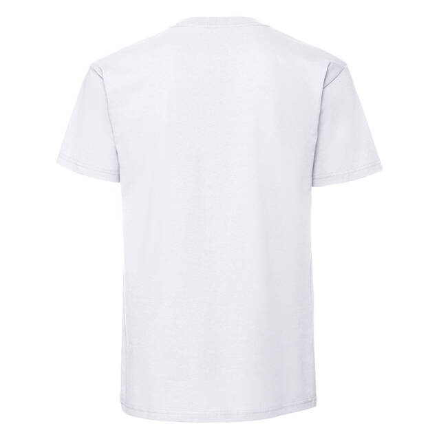 White Men's T-shirt Iconic 195 Ringspun Premium Fruit of the Loom