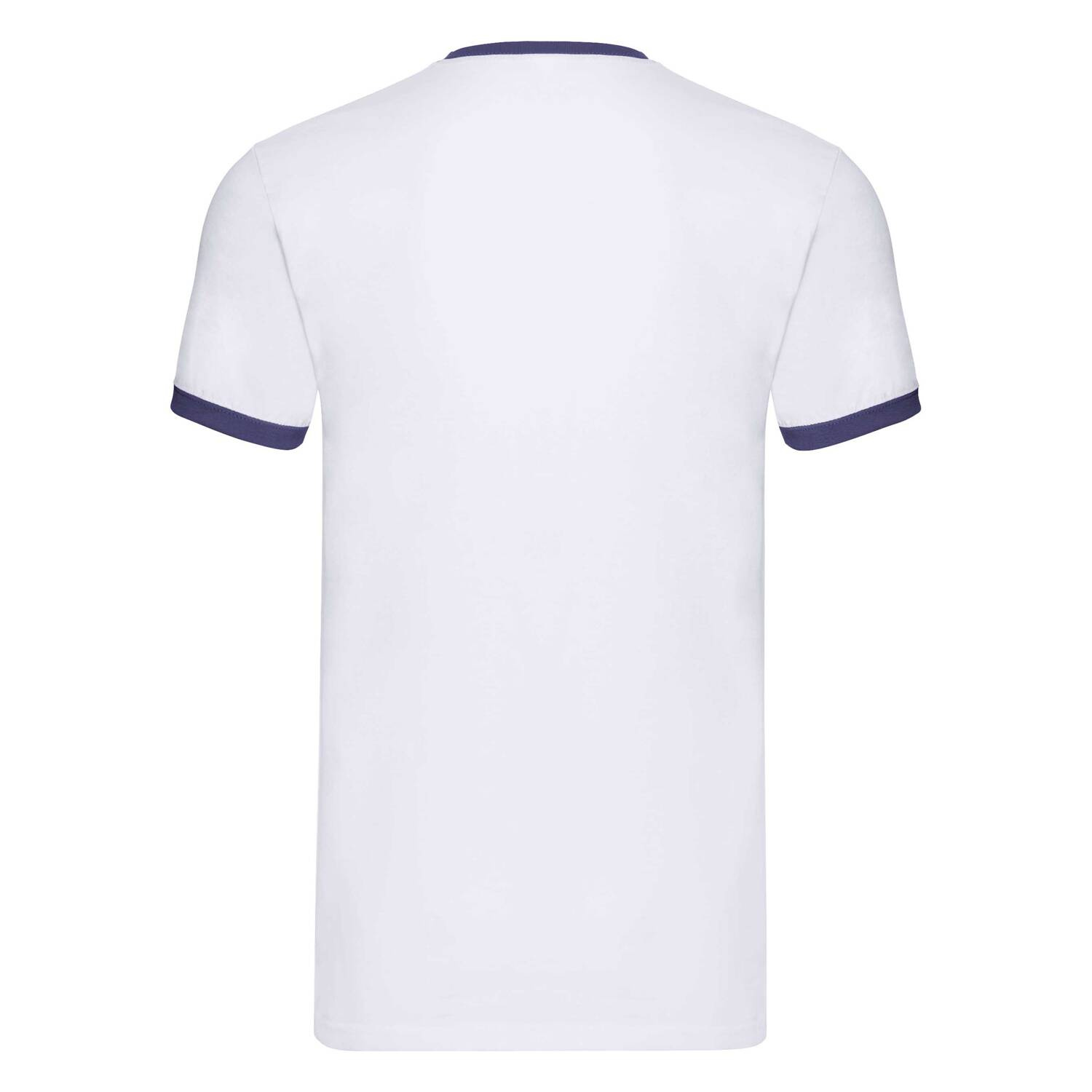White T-shirt Ringer Fruit of the Loom