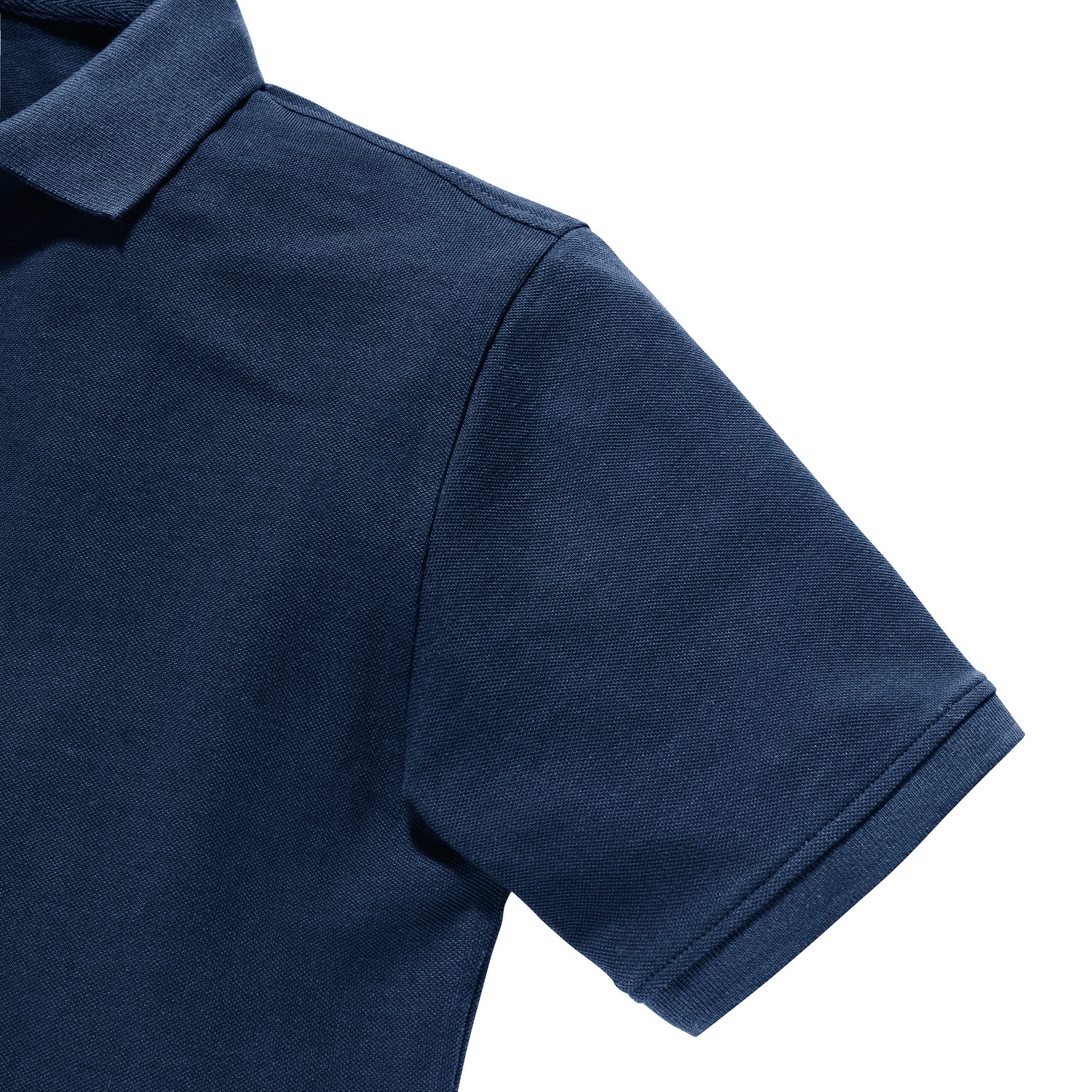 Navy blue men's polo shirt Pure Organic Russell