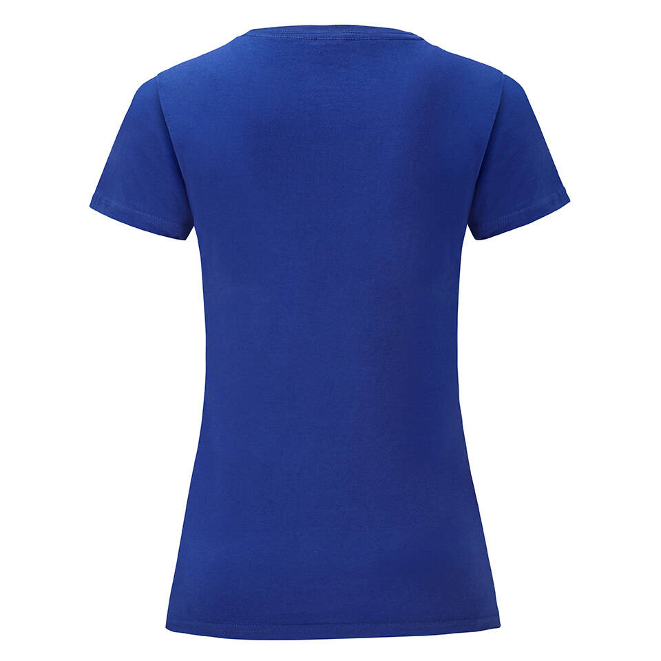 Blue Iconic women's t-shirt in combed cotton Fruit of the Loom