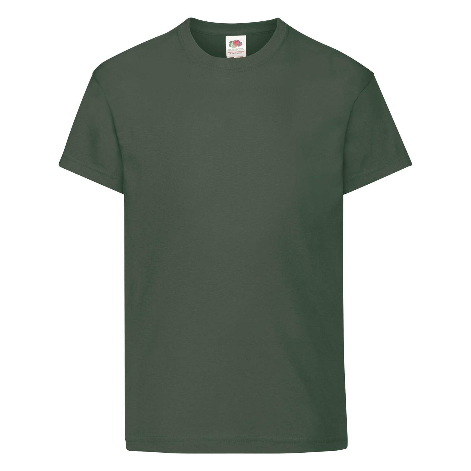 Green T-shirt for Children Original Fruit of the Loom