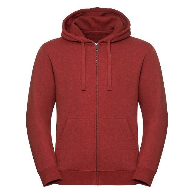 Men's Authentic Melange Zipped Hooded Sweat Russell