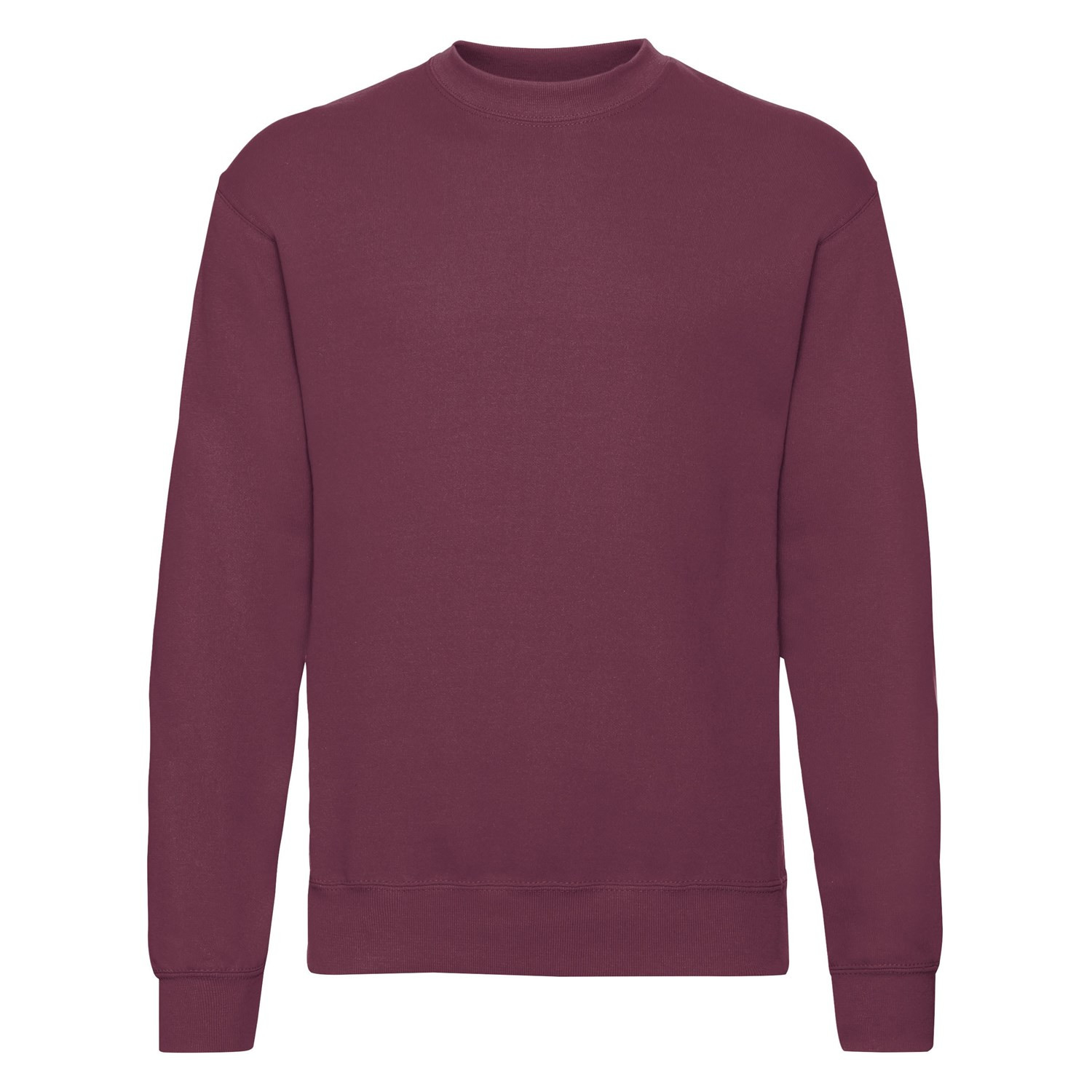 Burgundy Men&#039;s Sweatshirt Set-in Sweat Fruit of the Loom