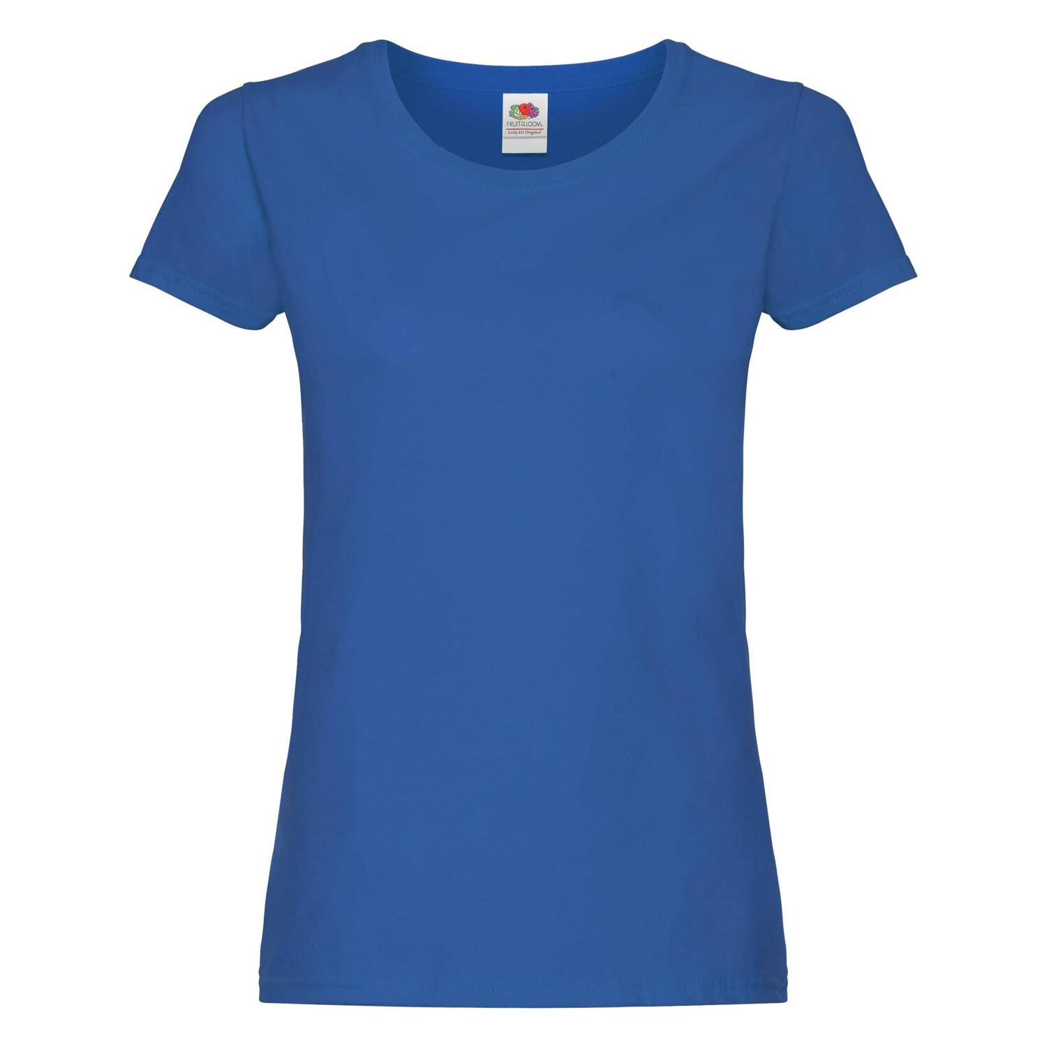 Blue Lady fit T-shirt Original Fruit of the Loom