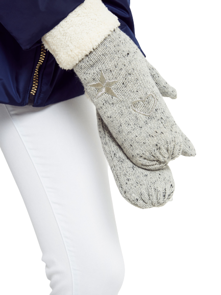 Gloves gray melange Yups bx4064. R03