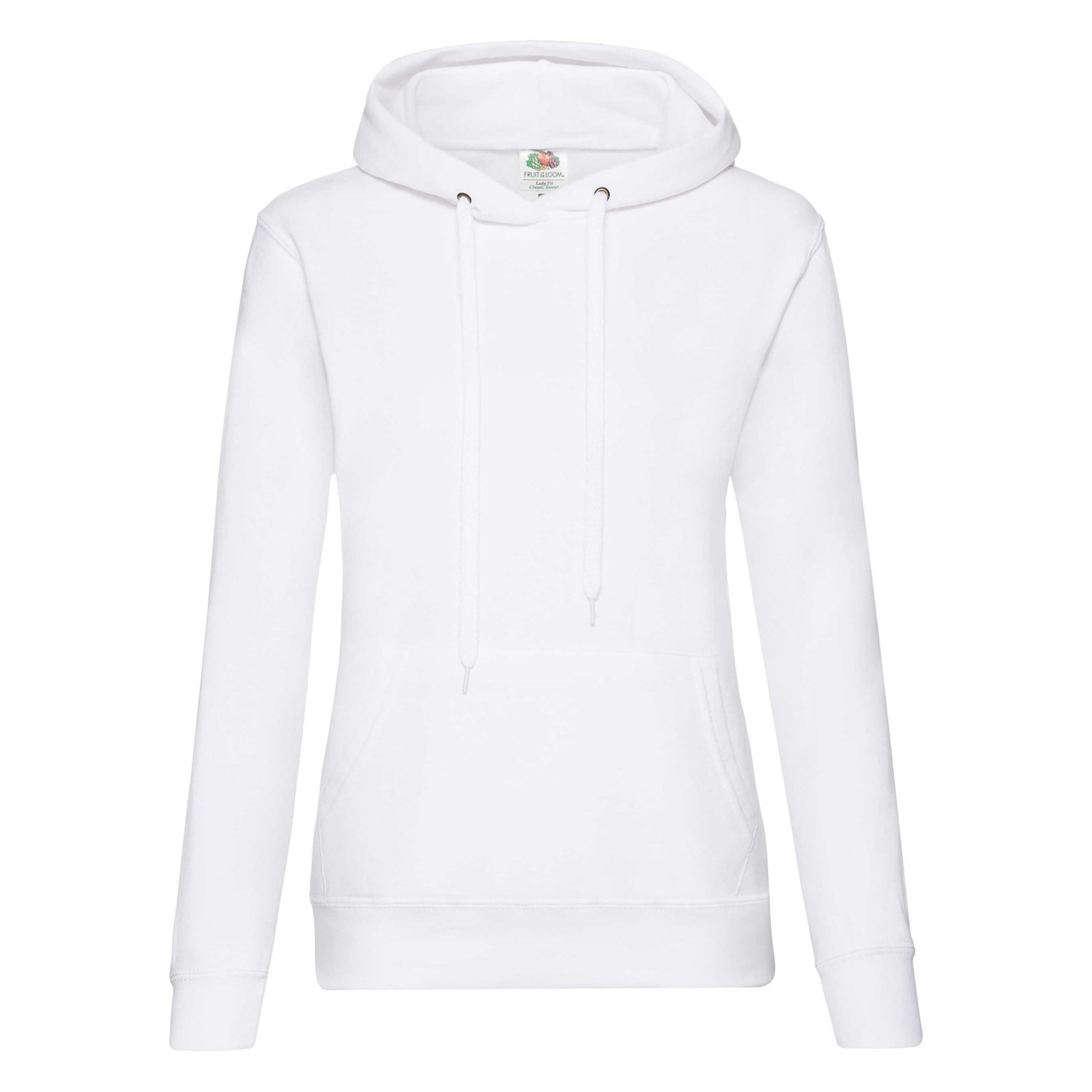 Biała bluza z kapturem Hooded Sweat Fruit of the Loom