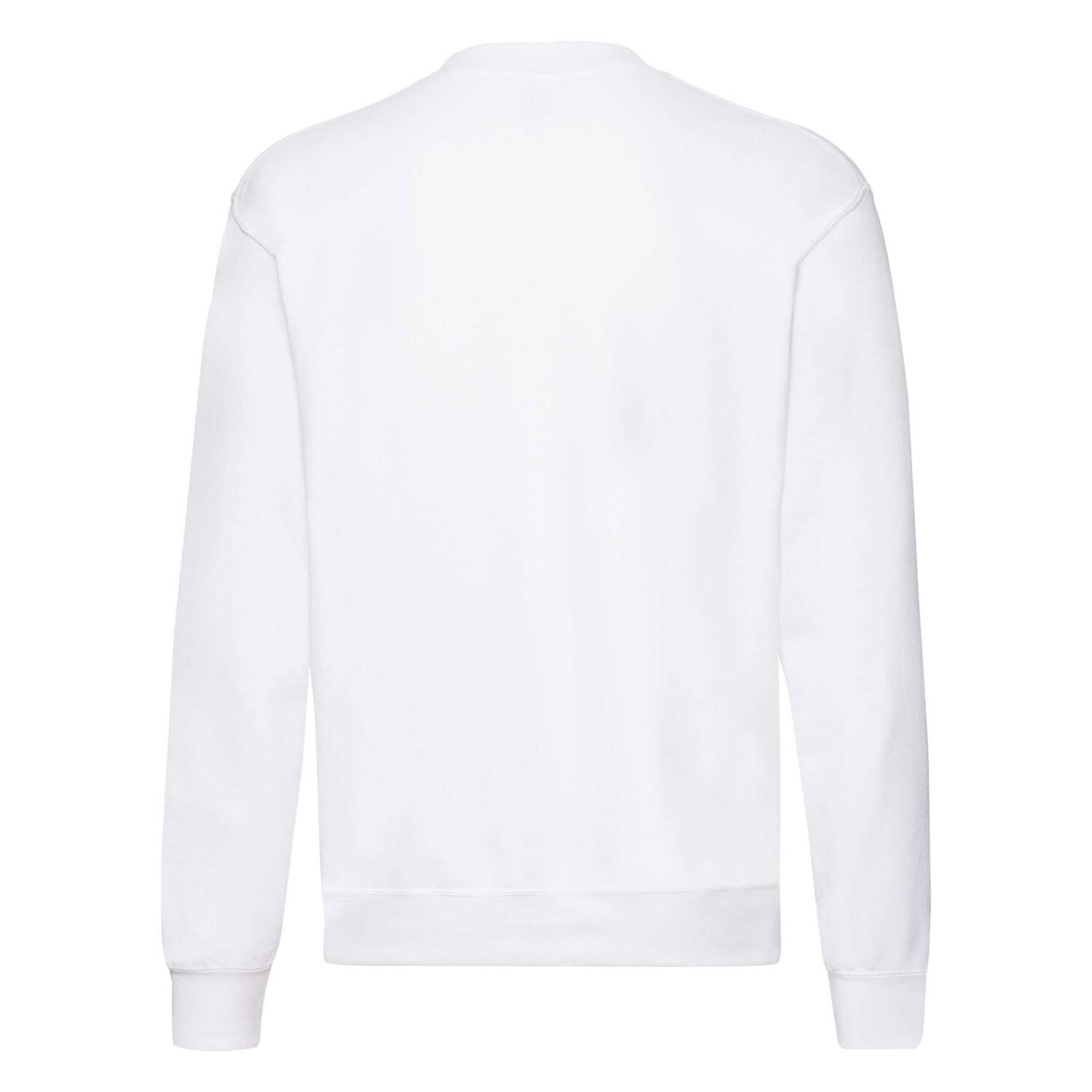 Men&#039;s White Sweatshirt Set-in Sweat Fruit of the Loom